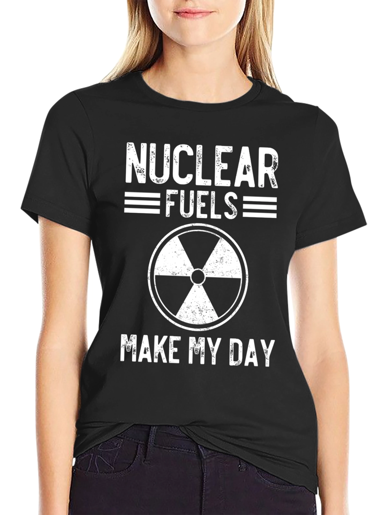 Nuclear Fuels Make My Day Graphic Tee - Black