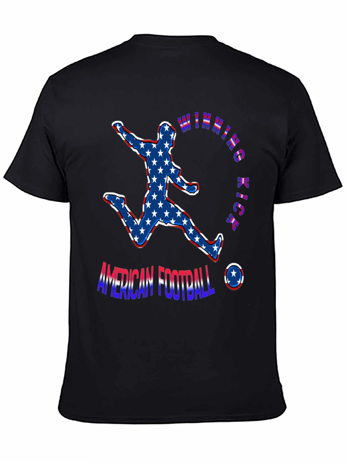 American Football Winning Kick Patriotic T-Shirt