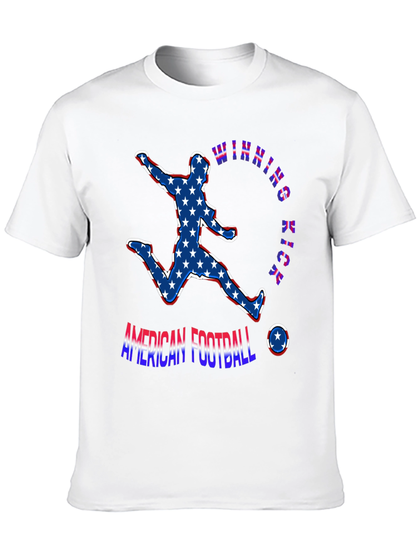 American Football Winning Kick Patriotic T-Shirt