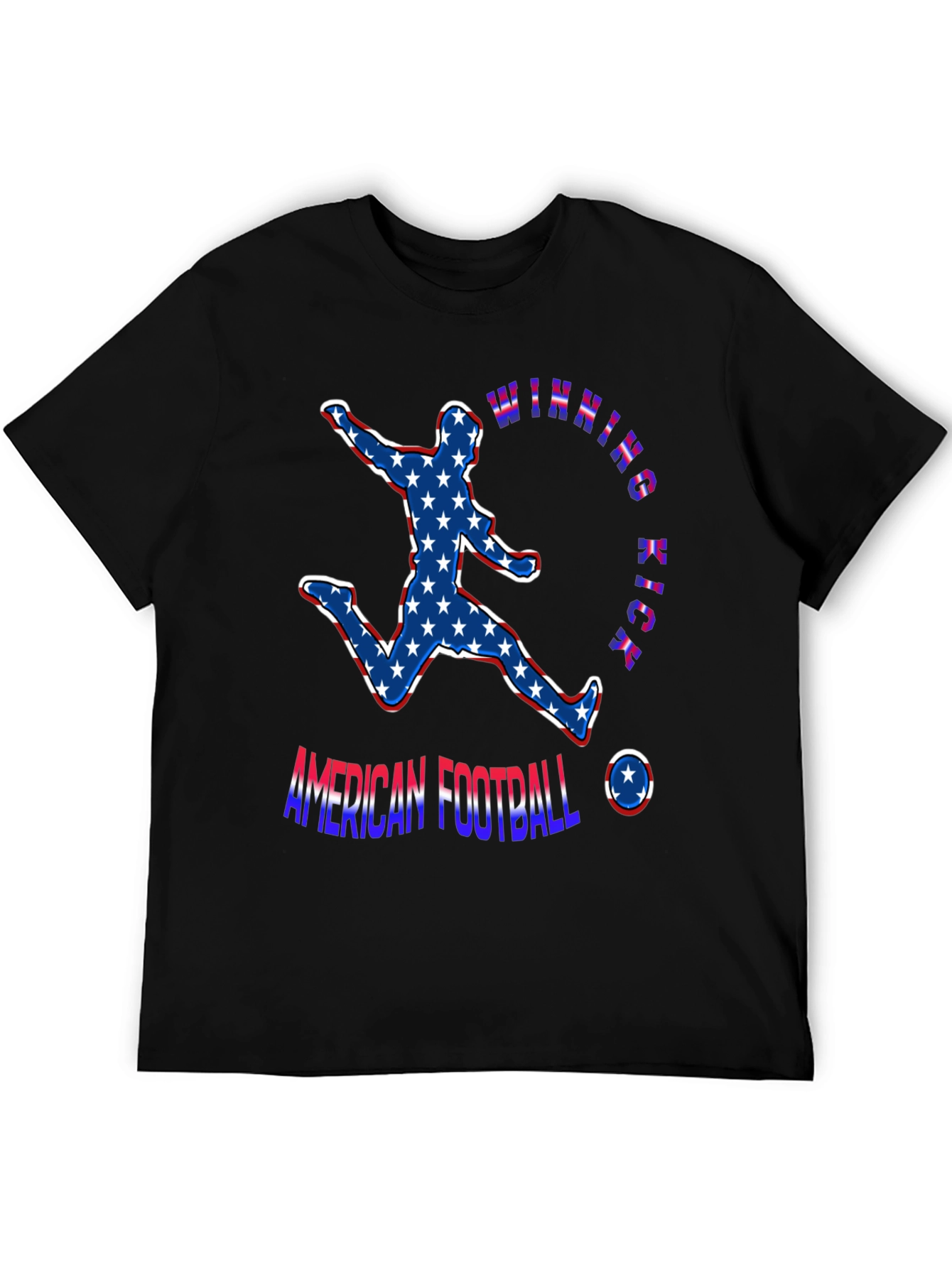 American Football Winning Kick Patriotic T-Shirt