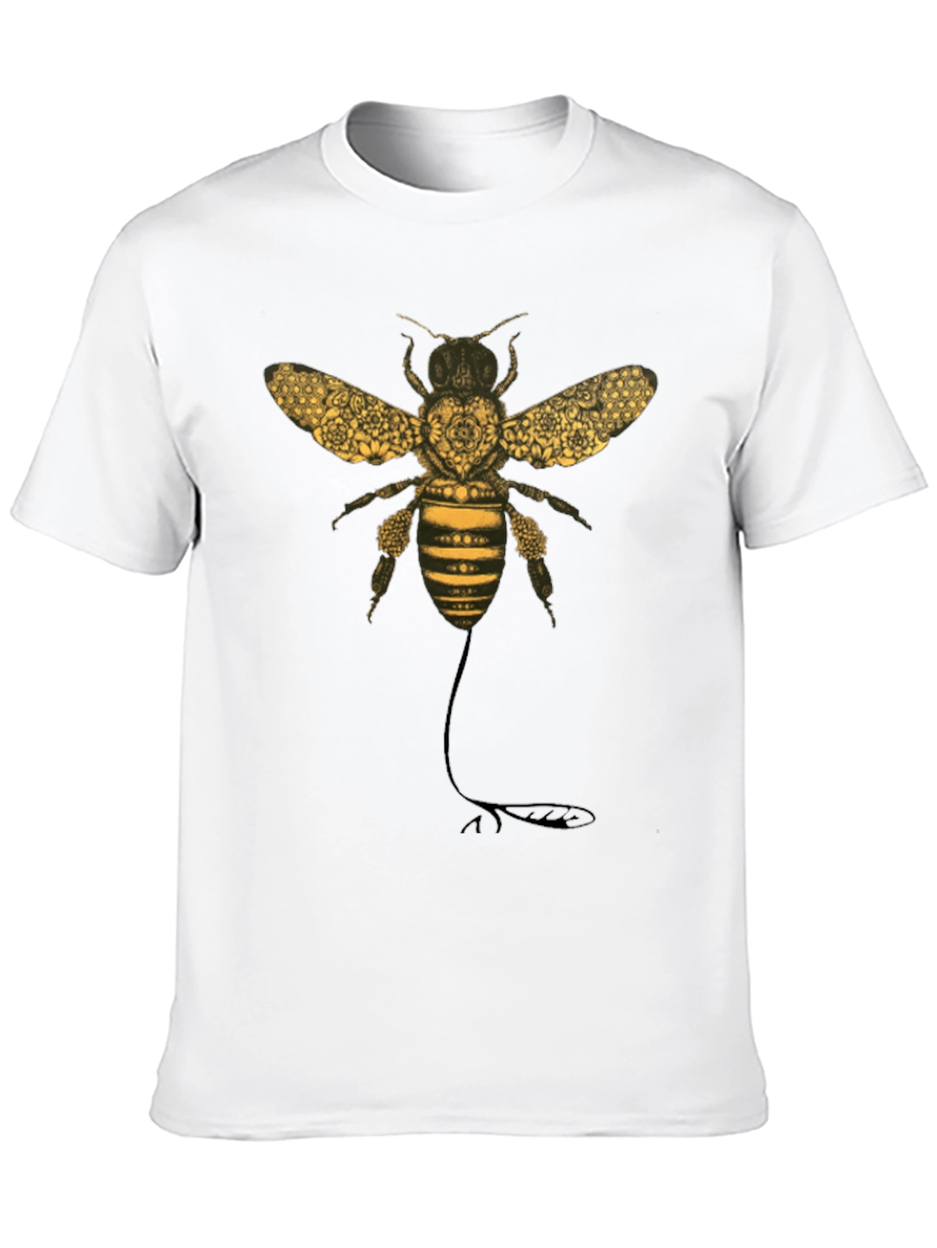 Bee Graphic T-Shirt - Black Cotton Blend