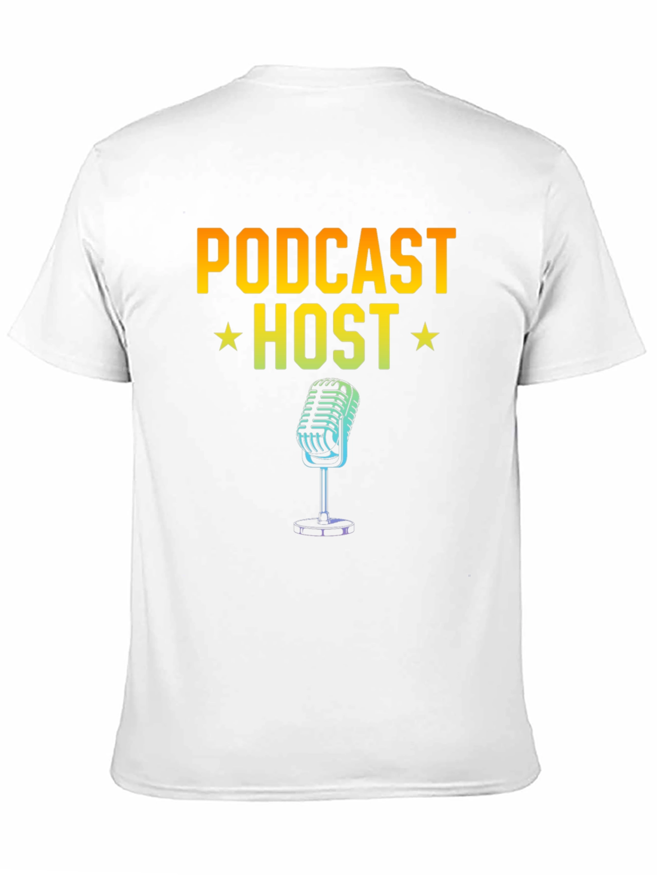 Podcast Host Graphic T-Shirt - Black