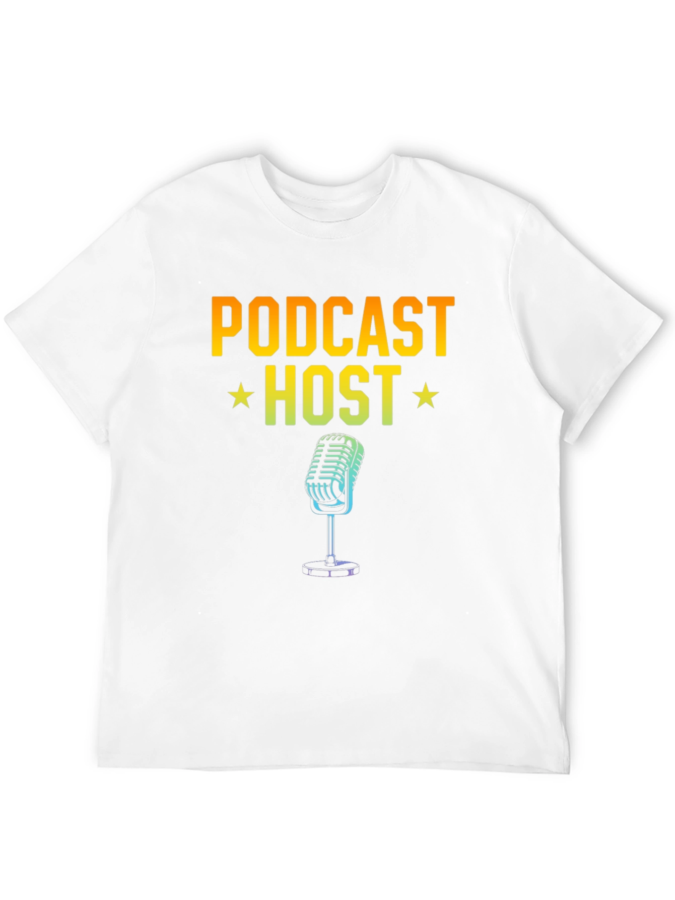 Podcast Host Graphic T-Shirt - Black