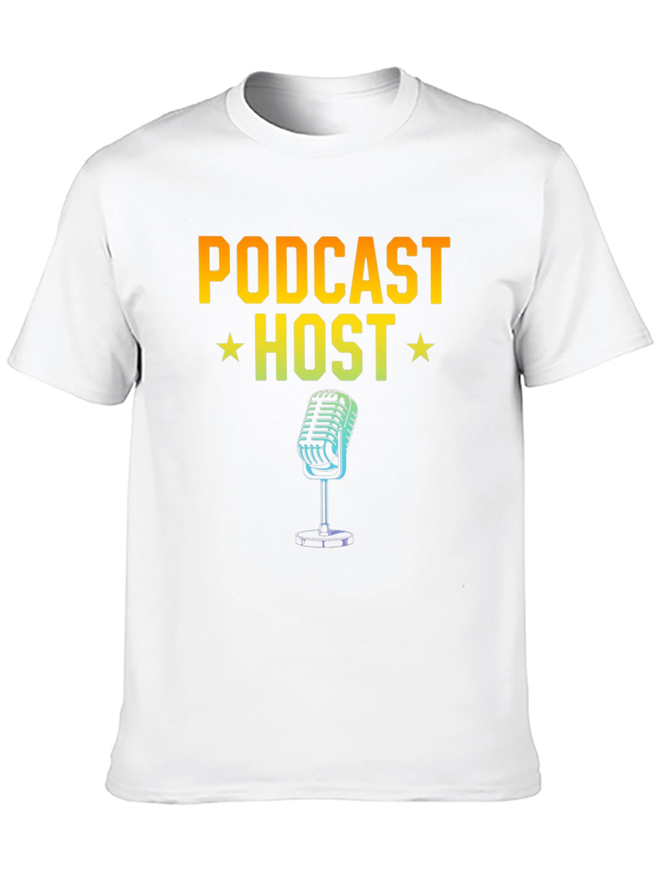 Podcast Host Graphic T-Shirt - Black
