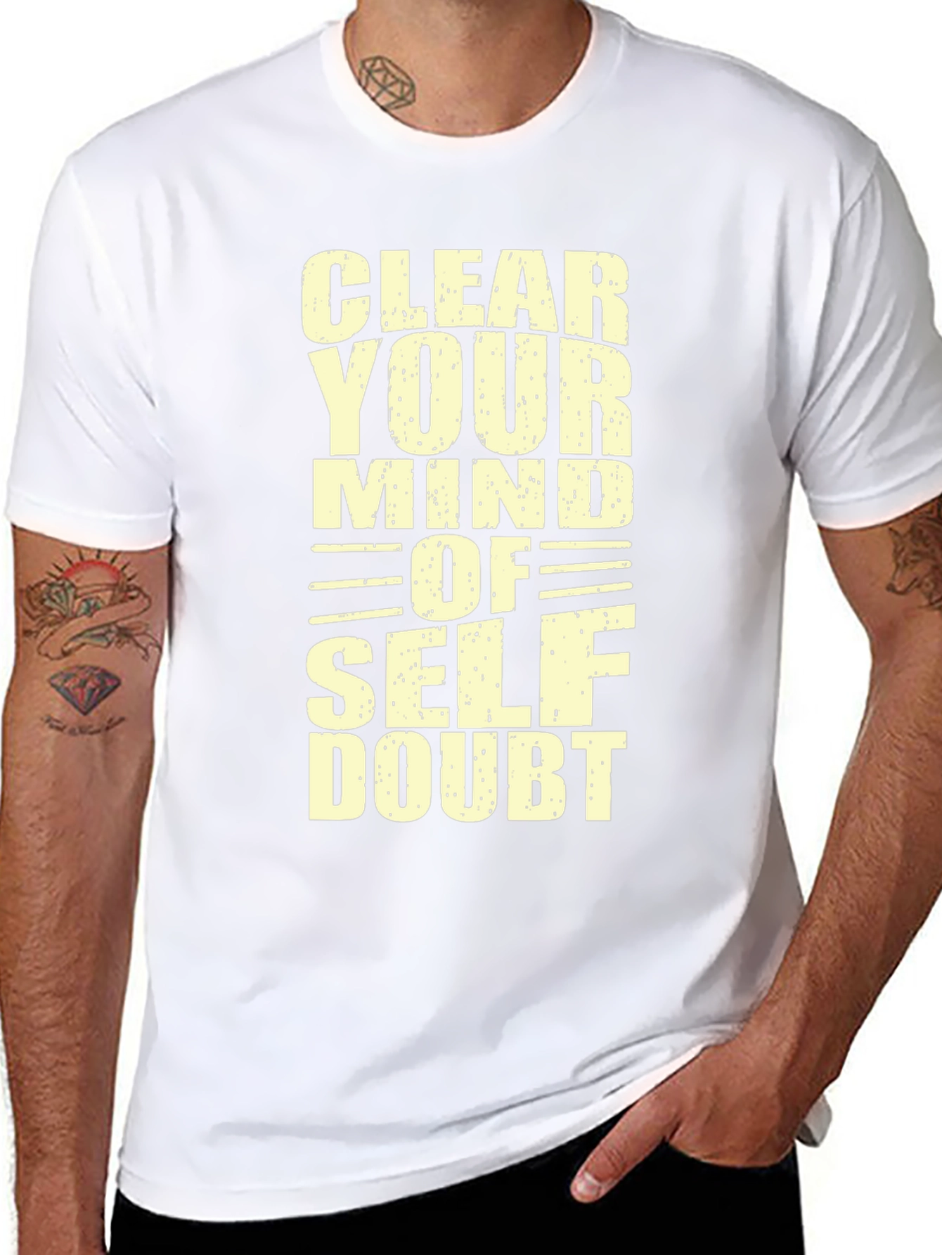 Clear Your Mind Graphic Tee - Motivational Design