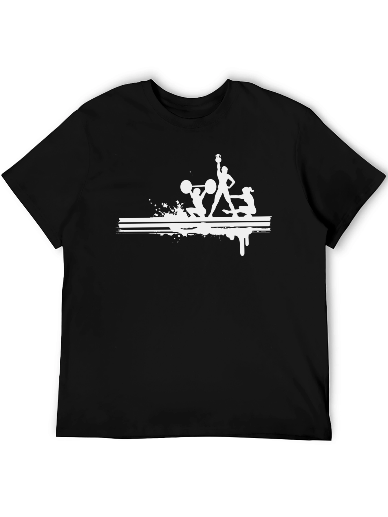Fitness Graphic Tee - Black Workout Shirt