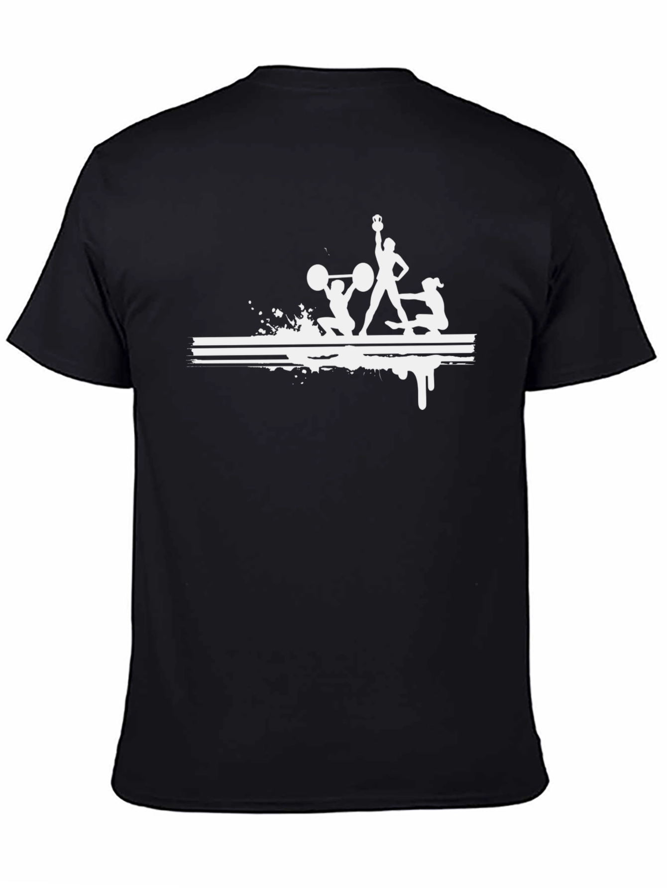 Fitness Graphic Tee - Black Workout Shirt