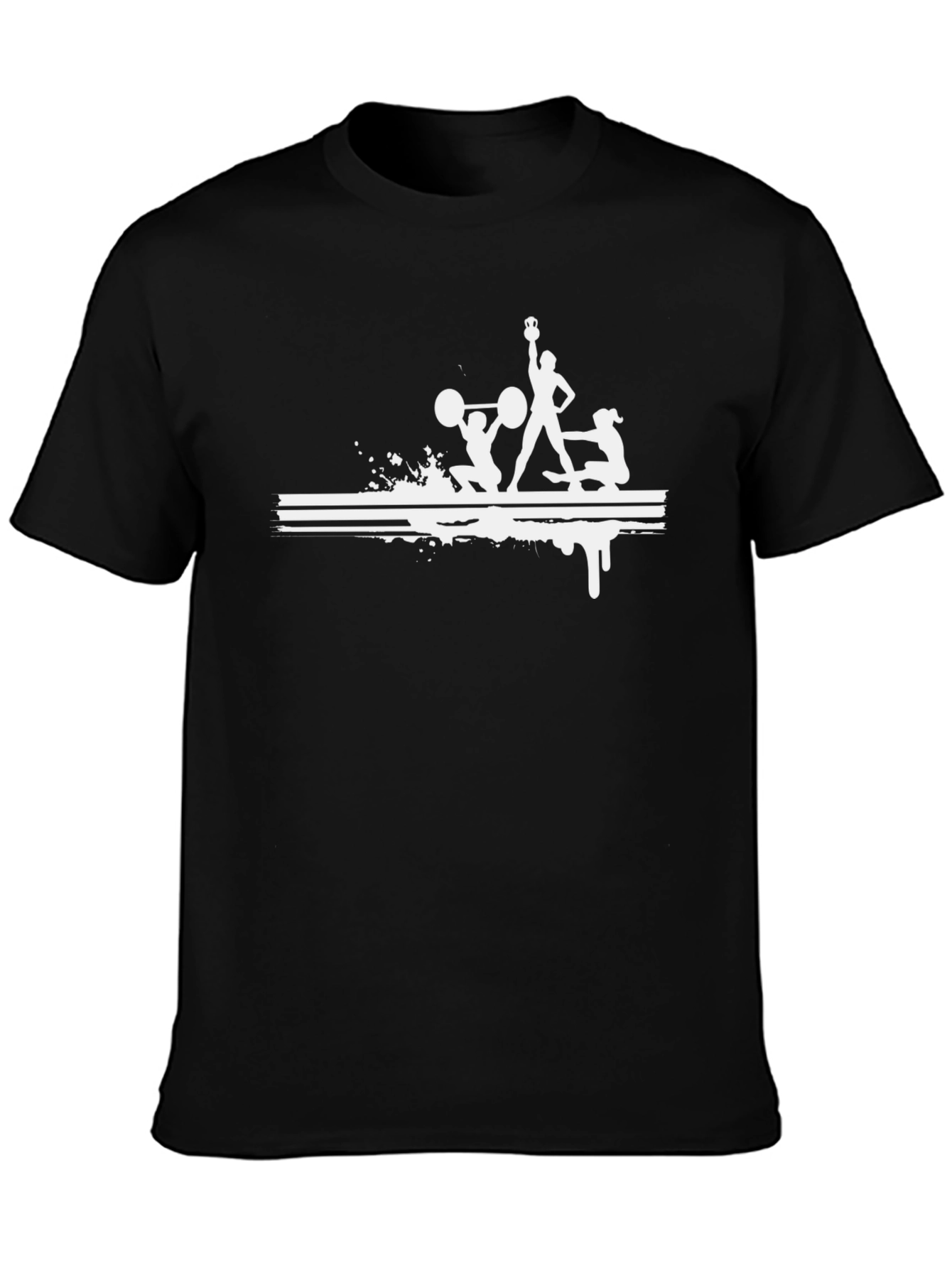Fitness Graphic Tee - Black Workout Shirt