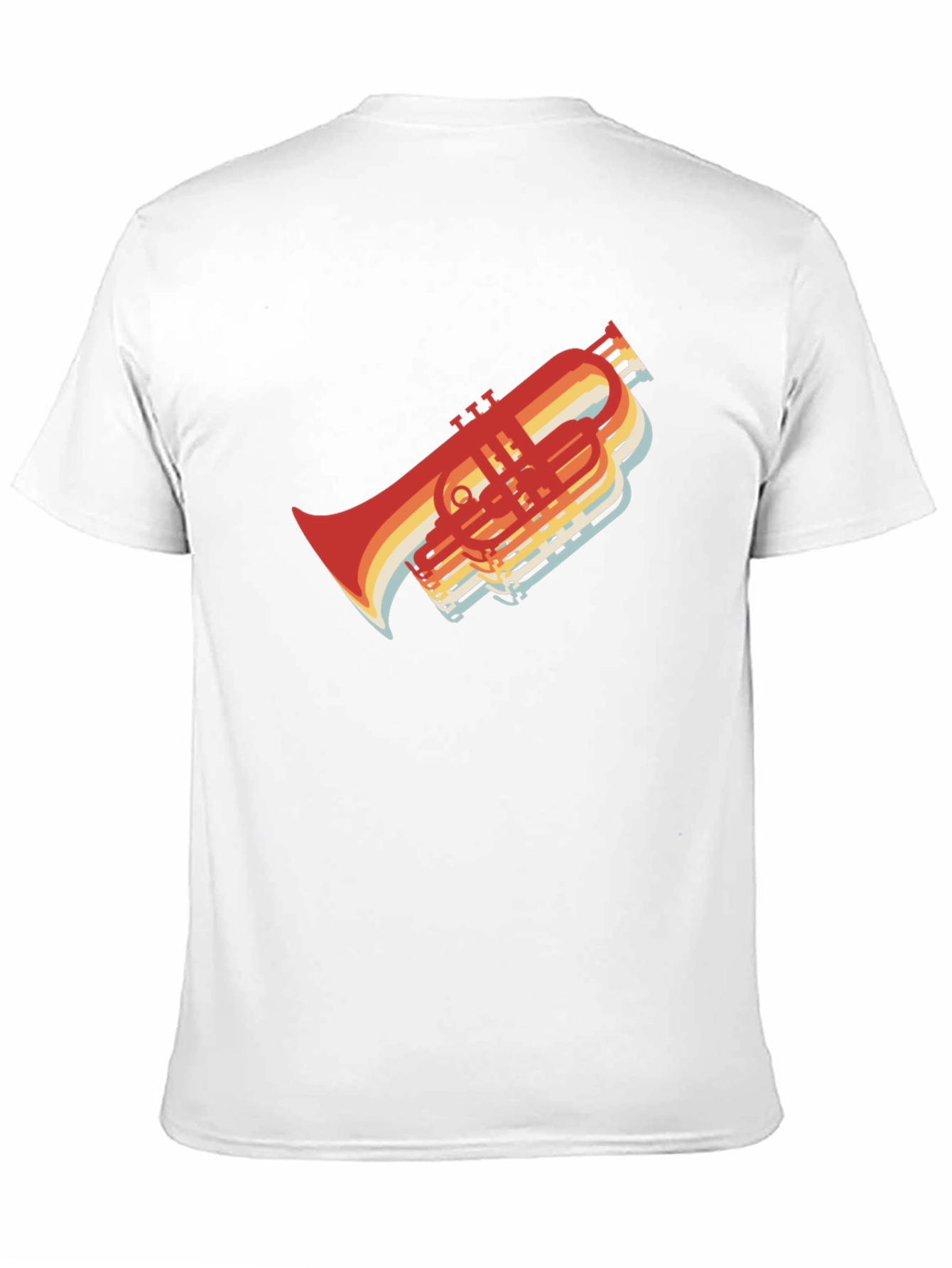 Retro Trombone T-Shirt - Musicians Style