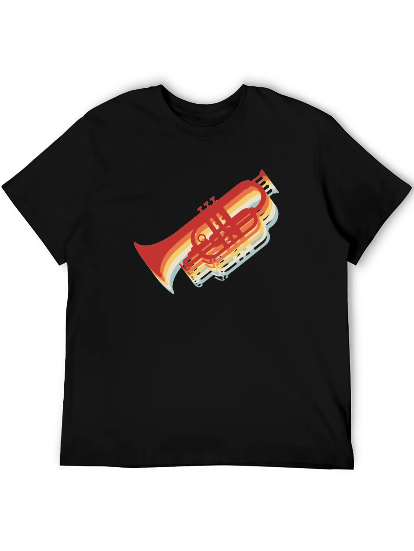 Retro Trombone T-Shirt - Musicians Style
