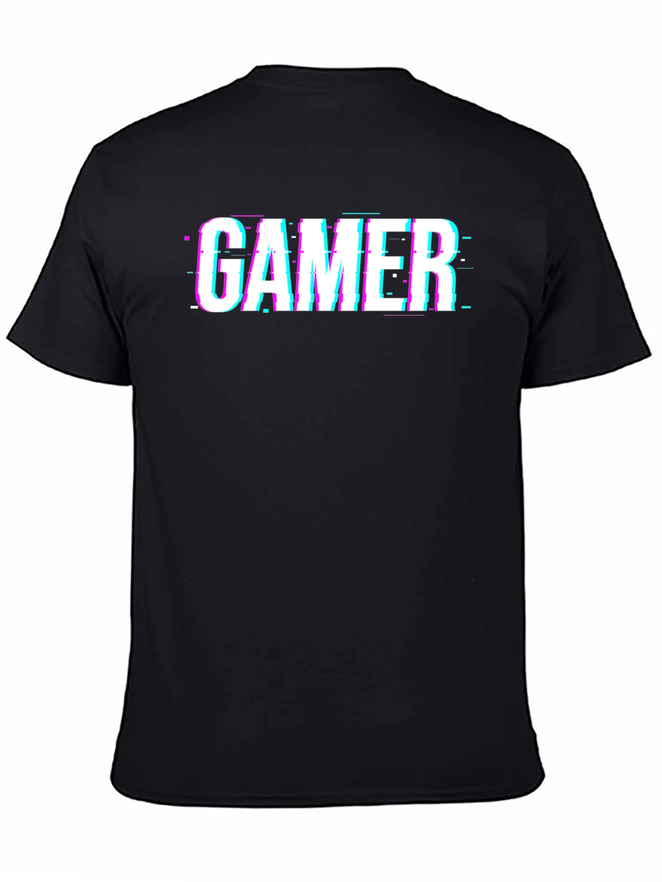 Gamer Glitch Black T-Shirt