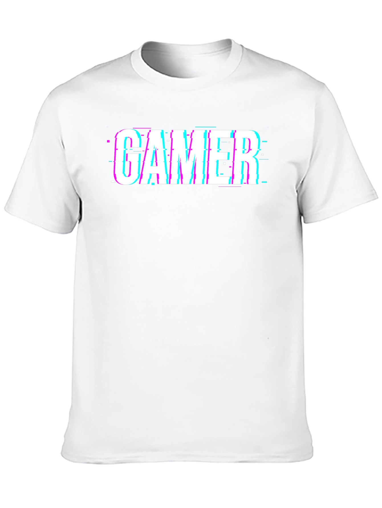 Gamer Glitch Black T-Shirt