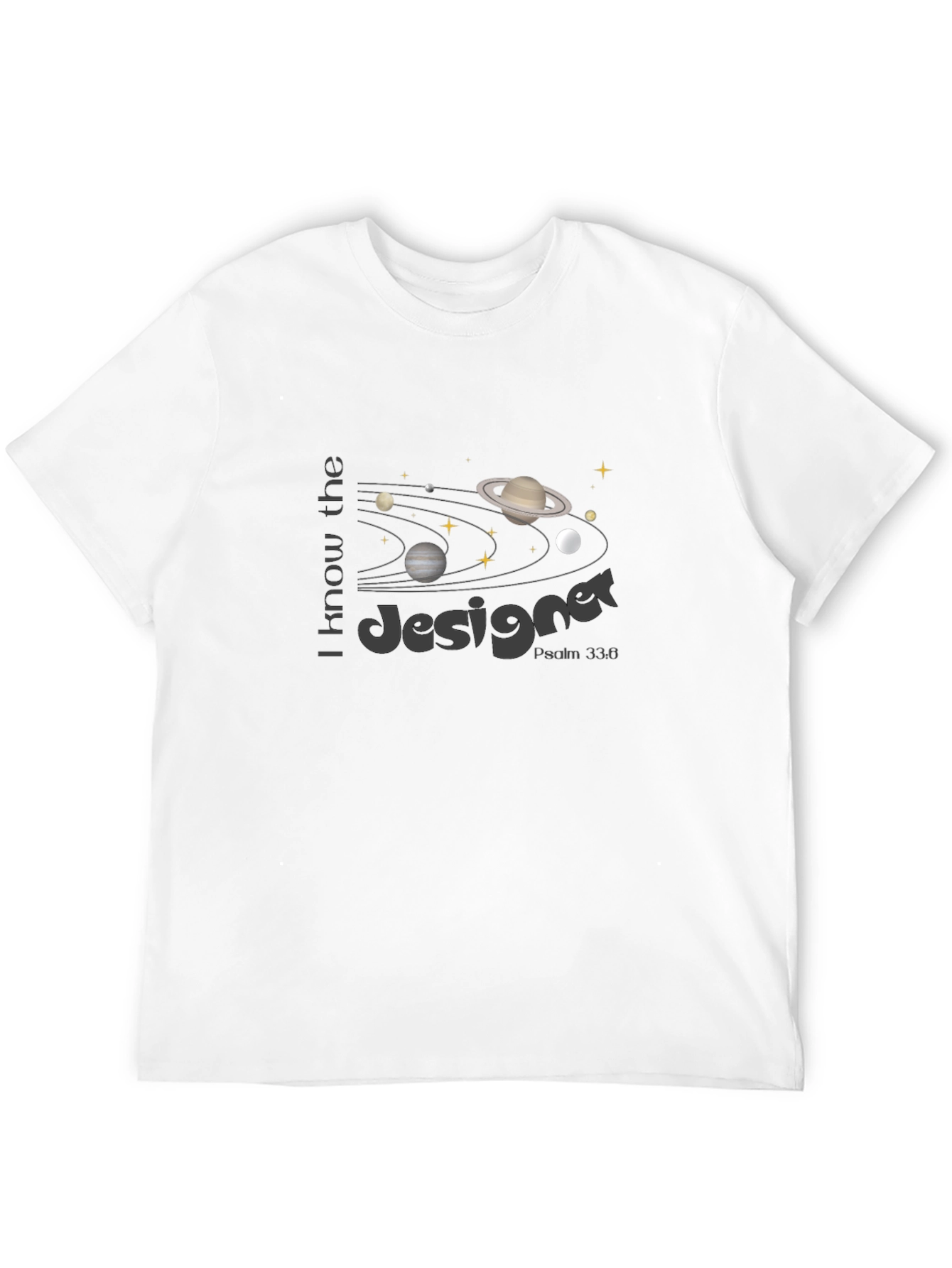 I Know the Designer Black T-Shirt