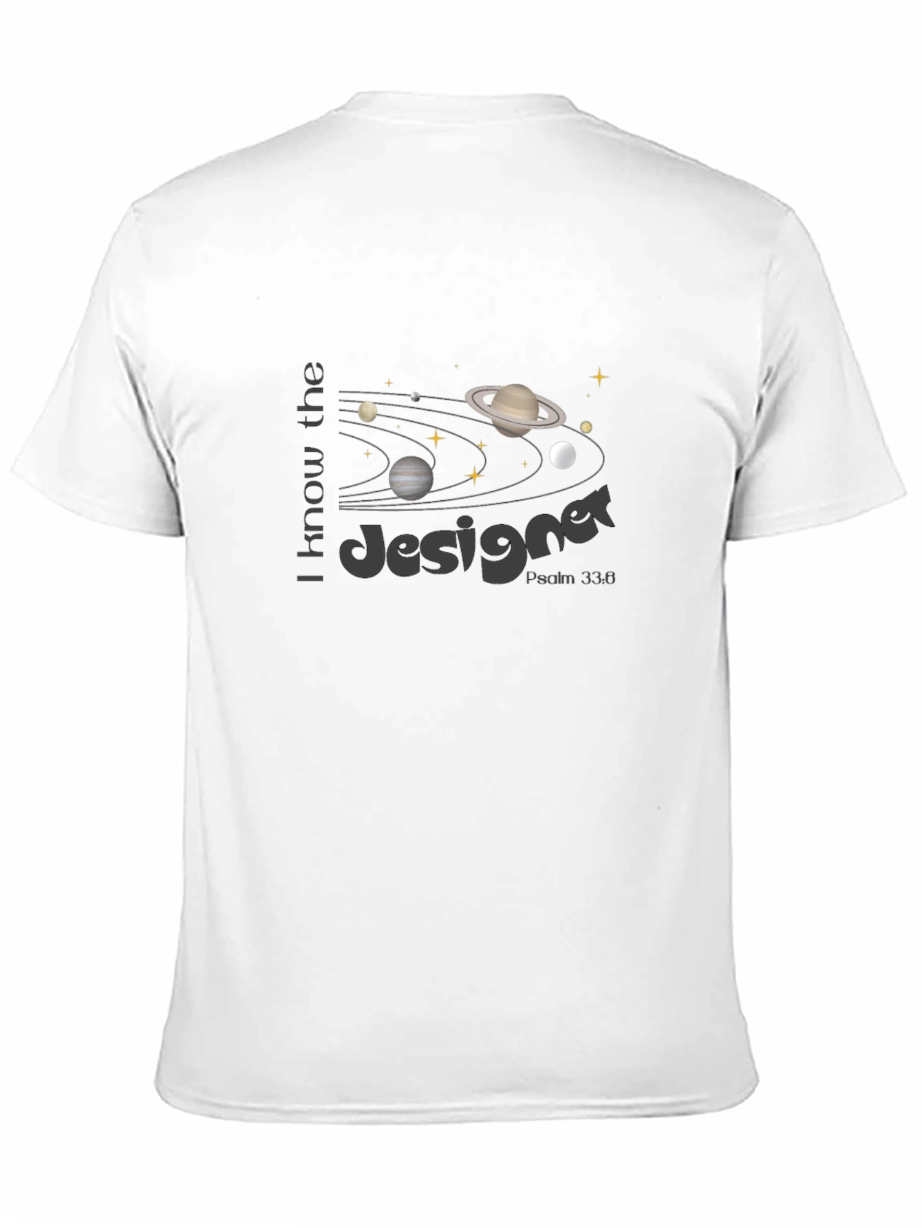I Know the Designer Black T-Shirt