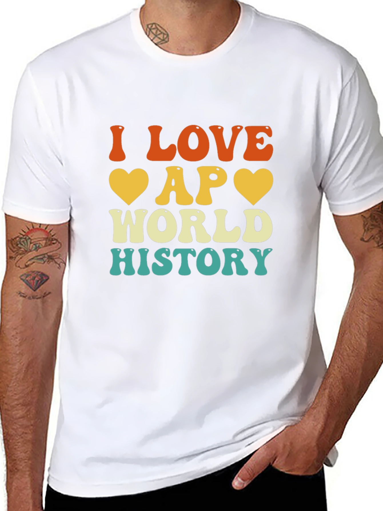 I Love AP World History T-Shirt