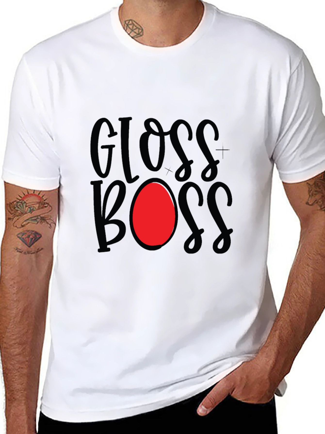 Gloss Boss Graphic Tee - Stylish Black T-Shirt