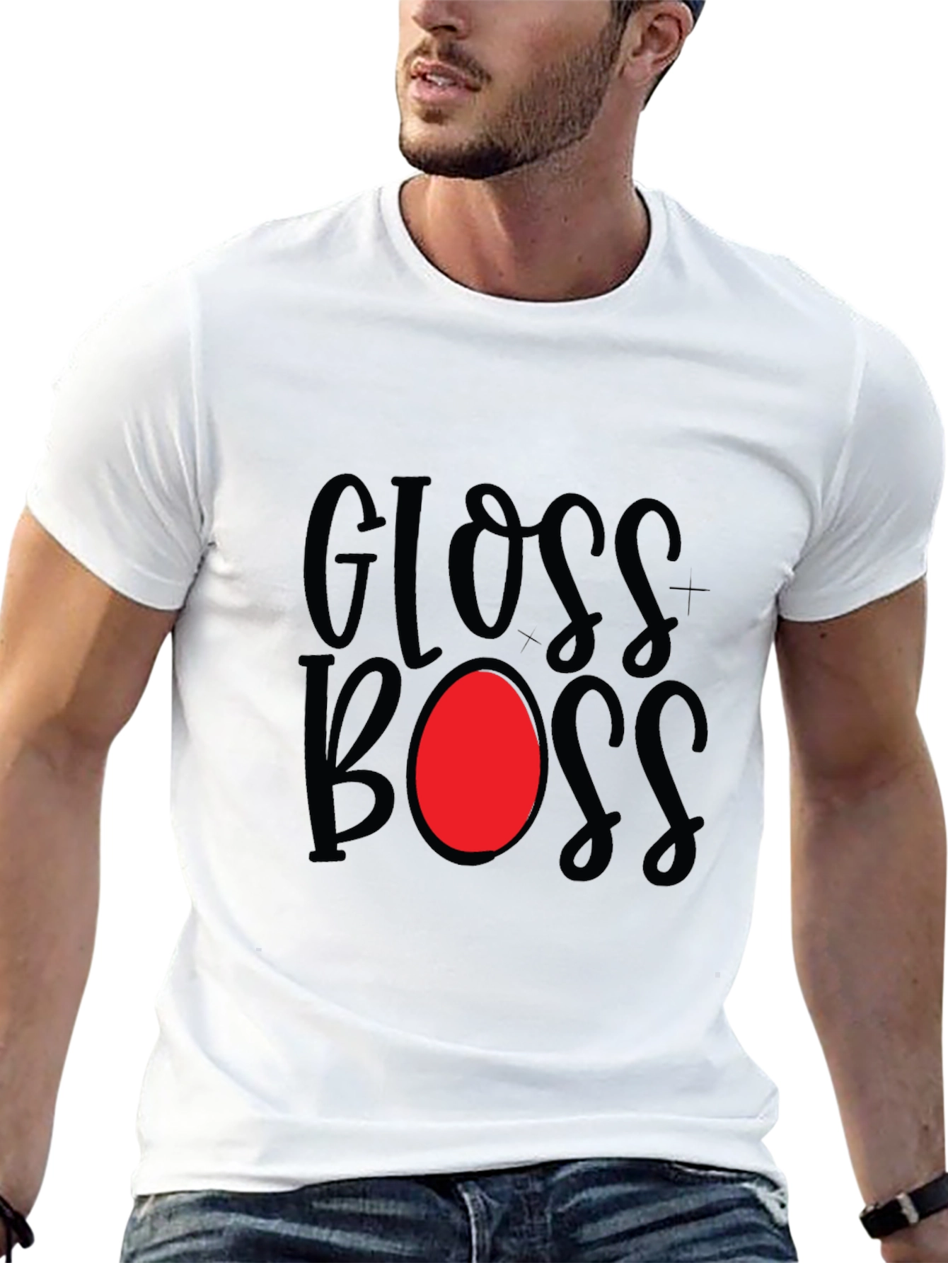 Gloss Boss Graphic Tee - Stylish Black T-Shirt