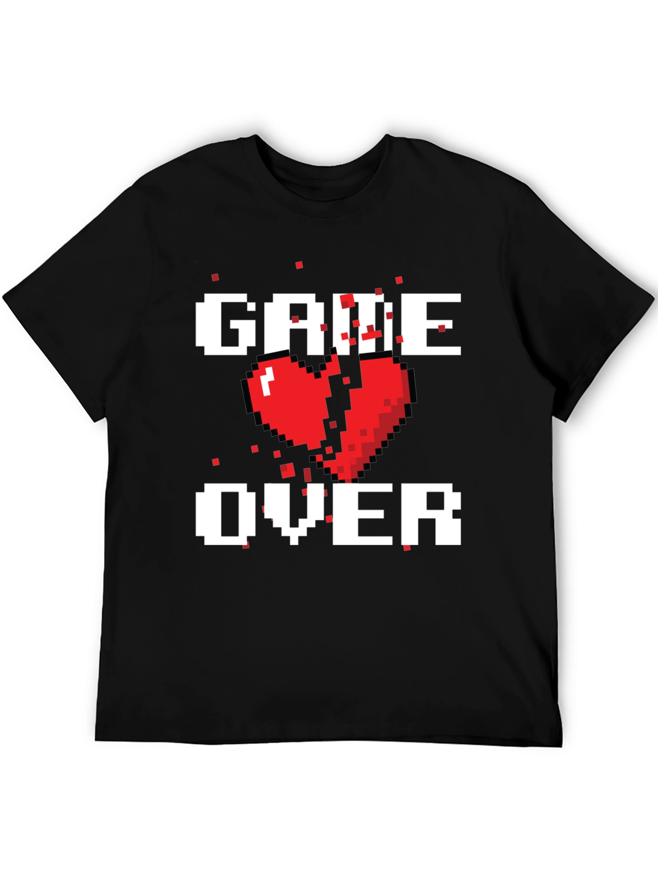 Pixel Heart Game Over T-Shirt