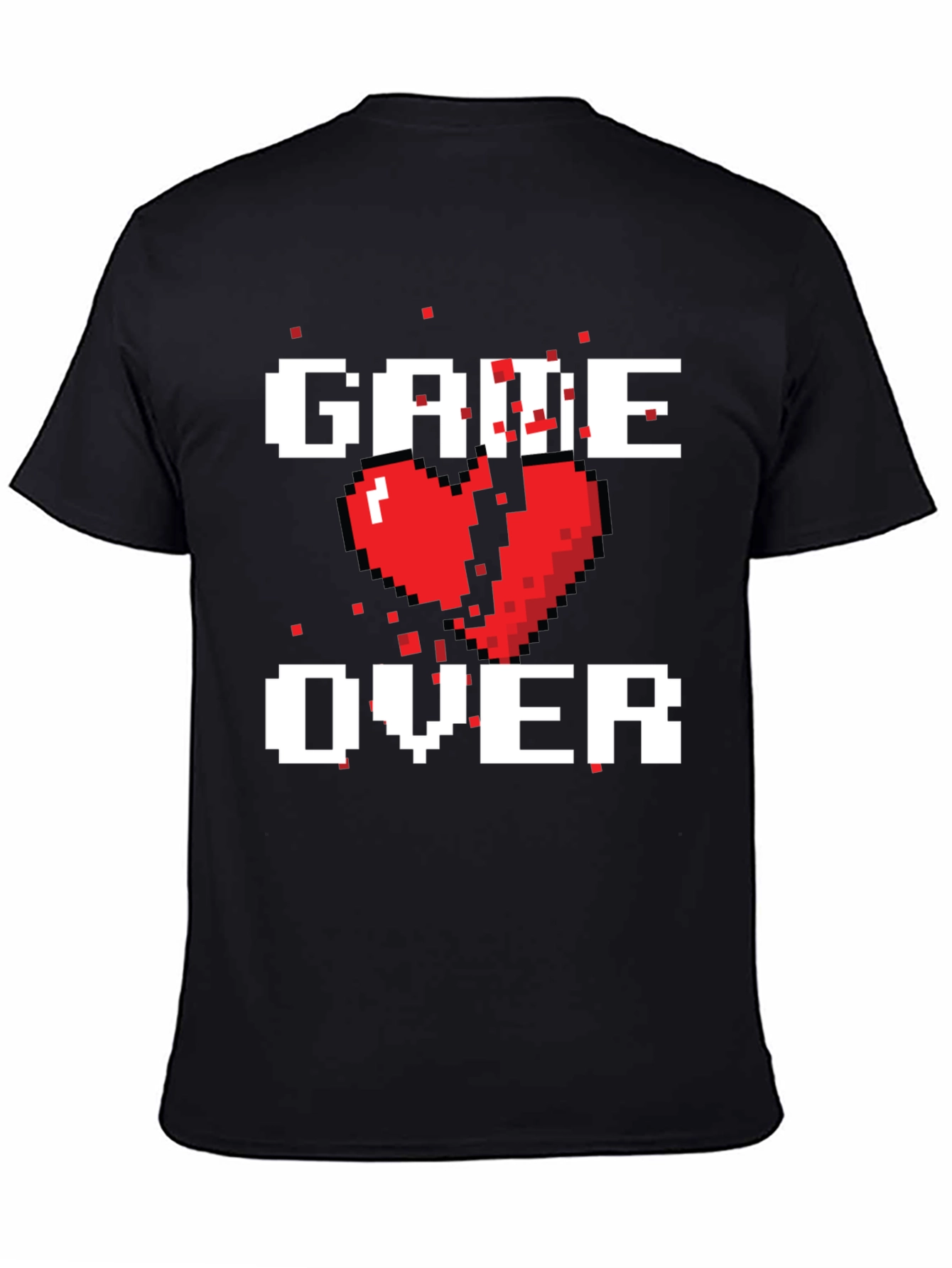 Pixel Heart Game Over T-Shirt
