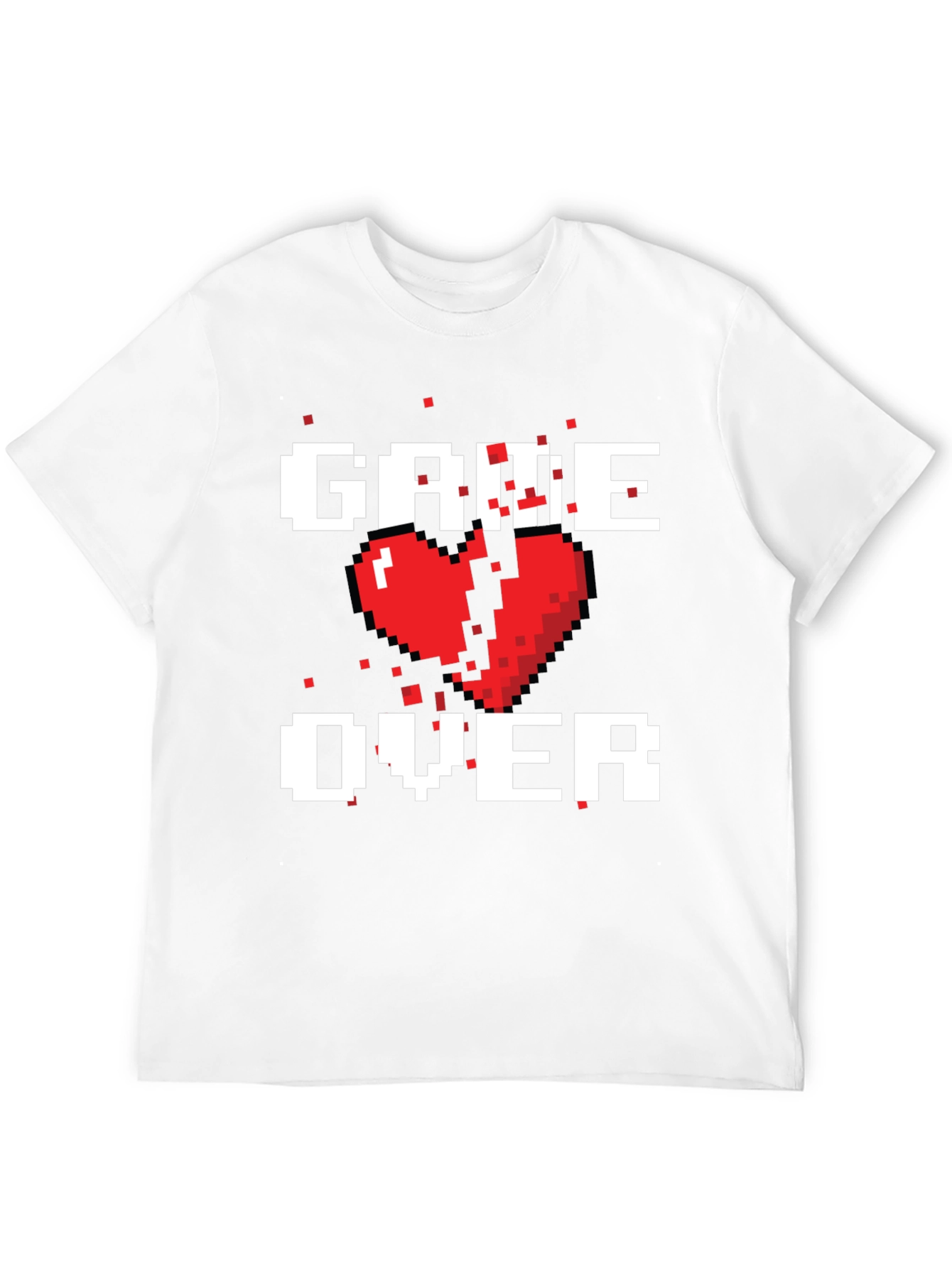Pixel Heart Game Over T-Shirt
