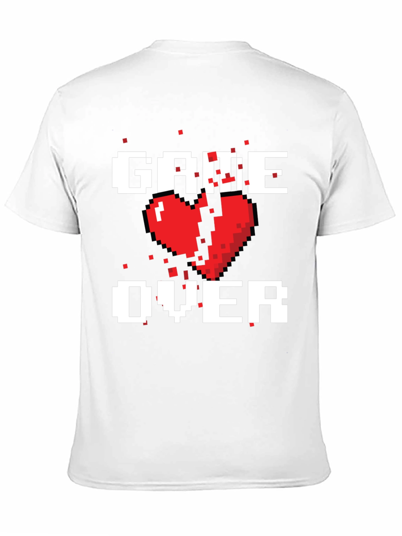 Pixel Heart Game Over T-Shirt