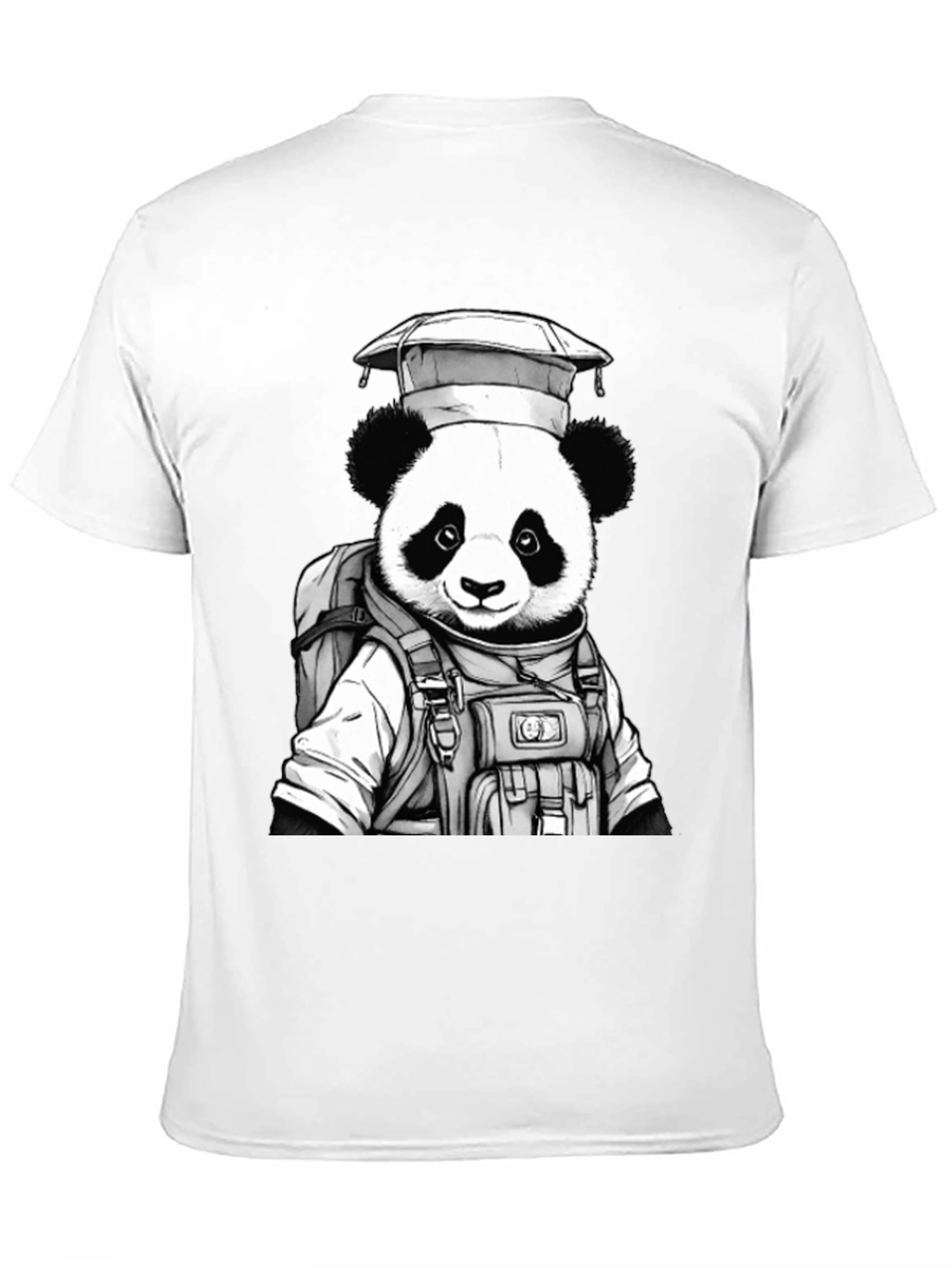 Panda Astronaut Graphic T-Shirt