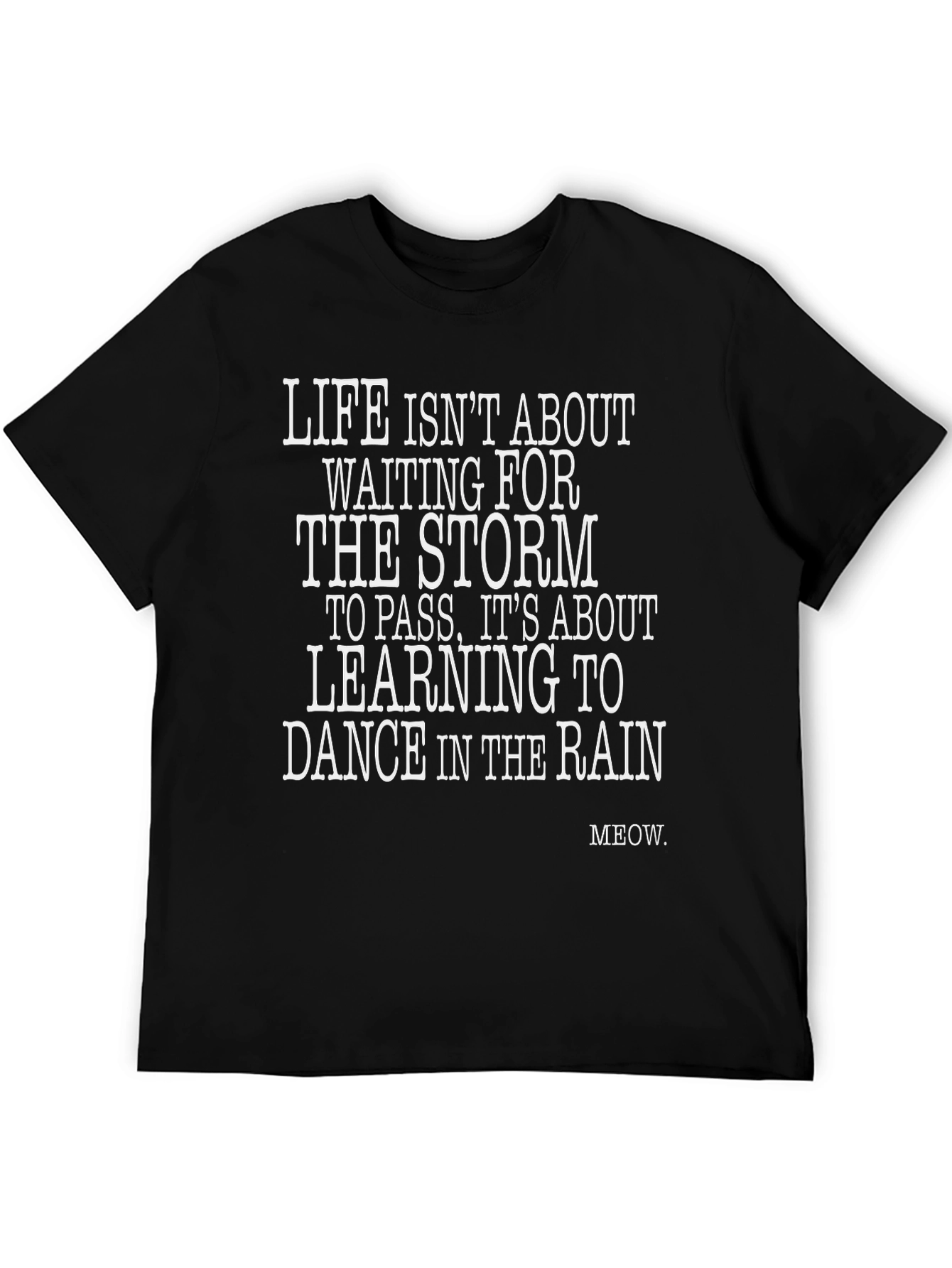 Dance in the Rain Graphic Tee - Black
