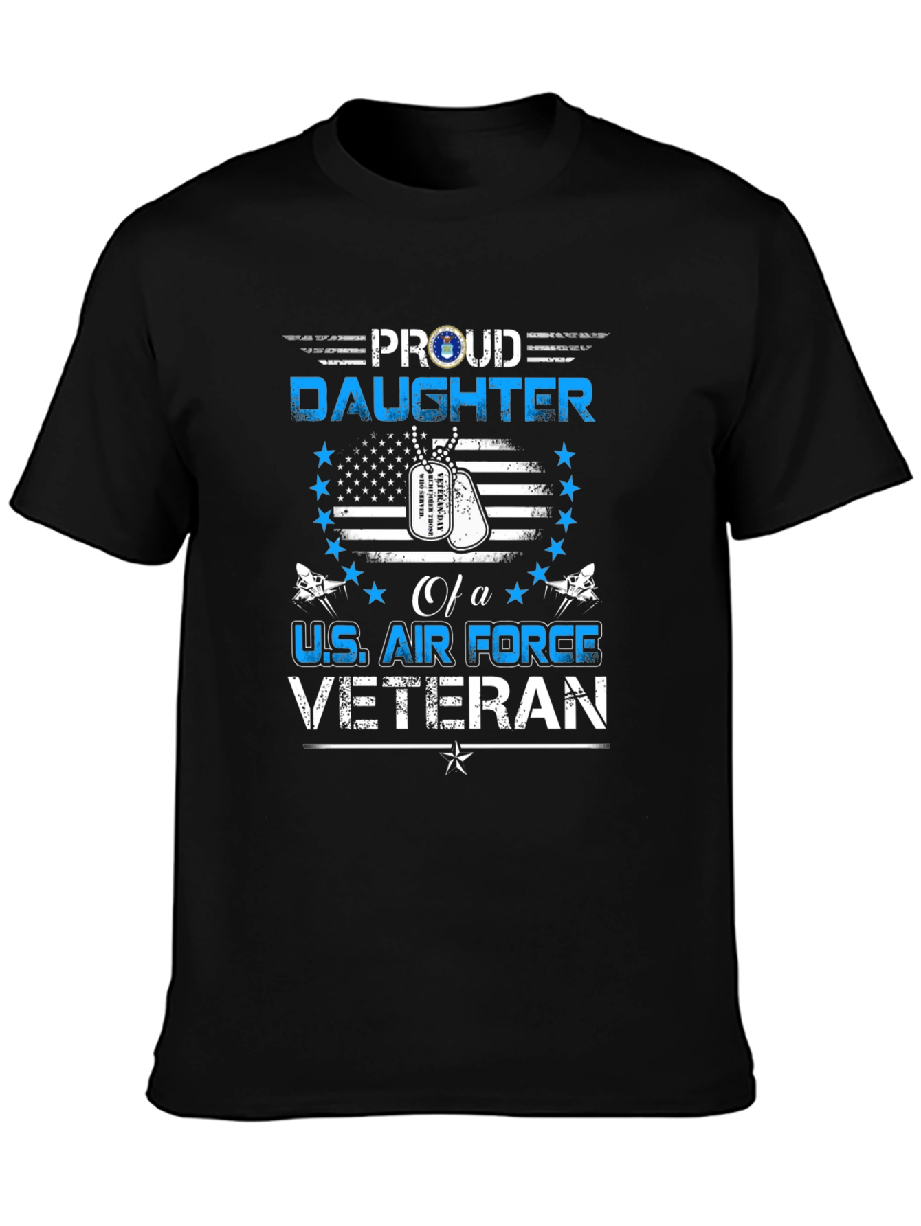 Proud Daughter U.S. Air Force Veteran Graphic T-Shirt