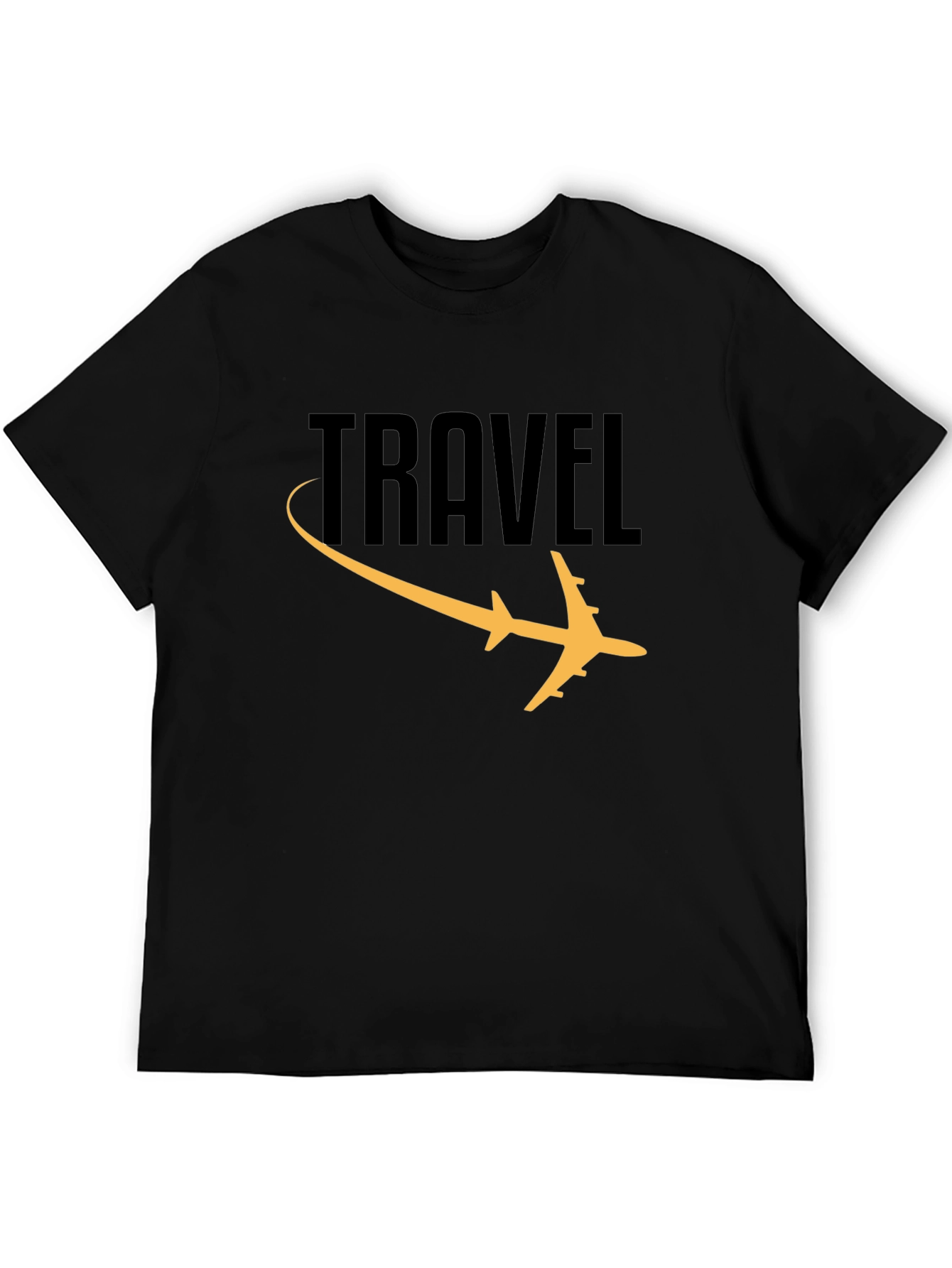 Travel Plane Graphic Black Tee