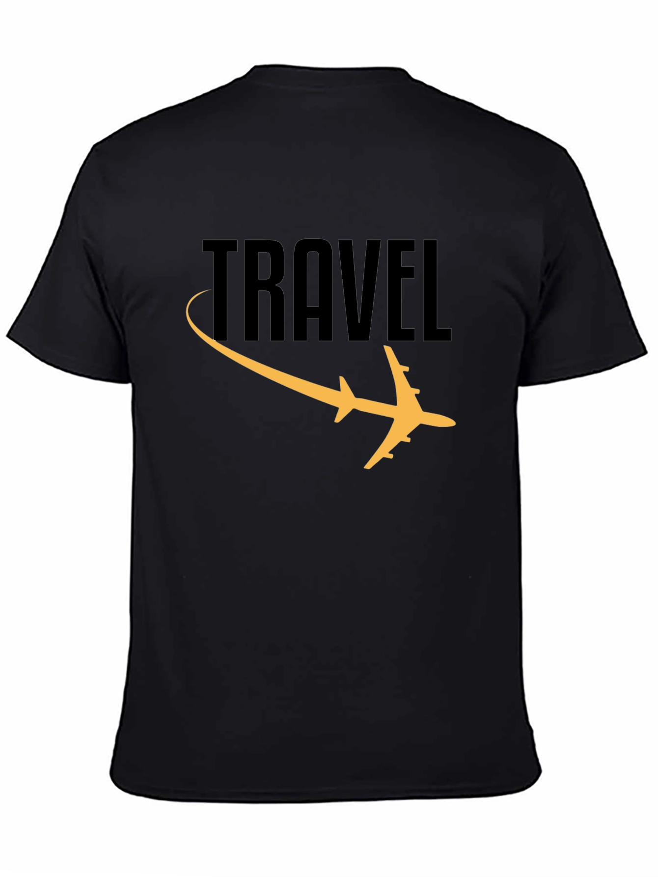 Travel Plane Graphic Black Tee