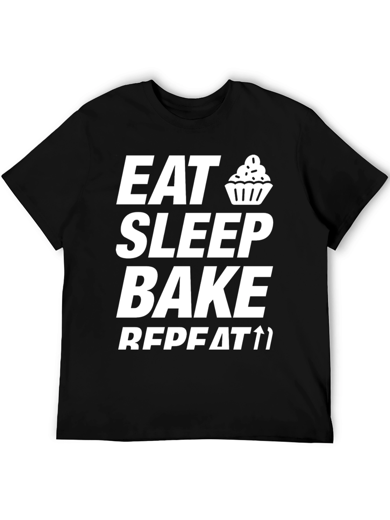 Eat Sleep Bake Repeat Graphic Tee