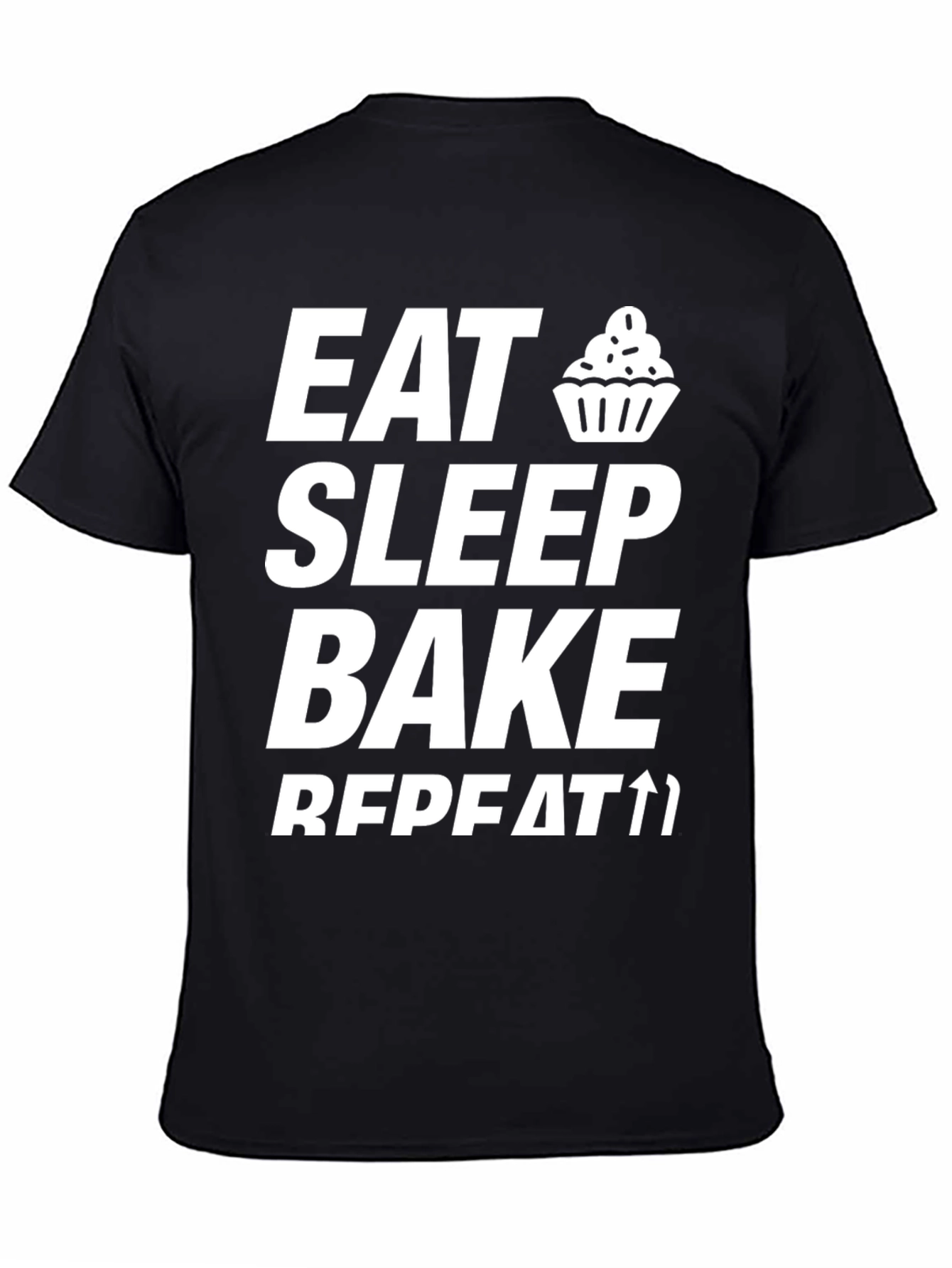 Eat Sleep Bake Repeat Graphic Tee