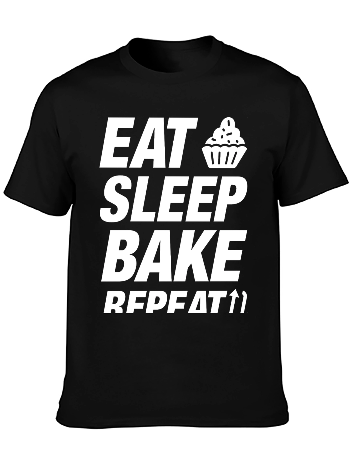 Eat Sleep Bake Repeat Graphic Tee