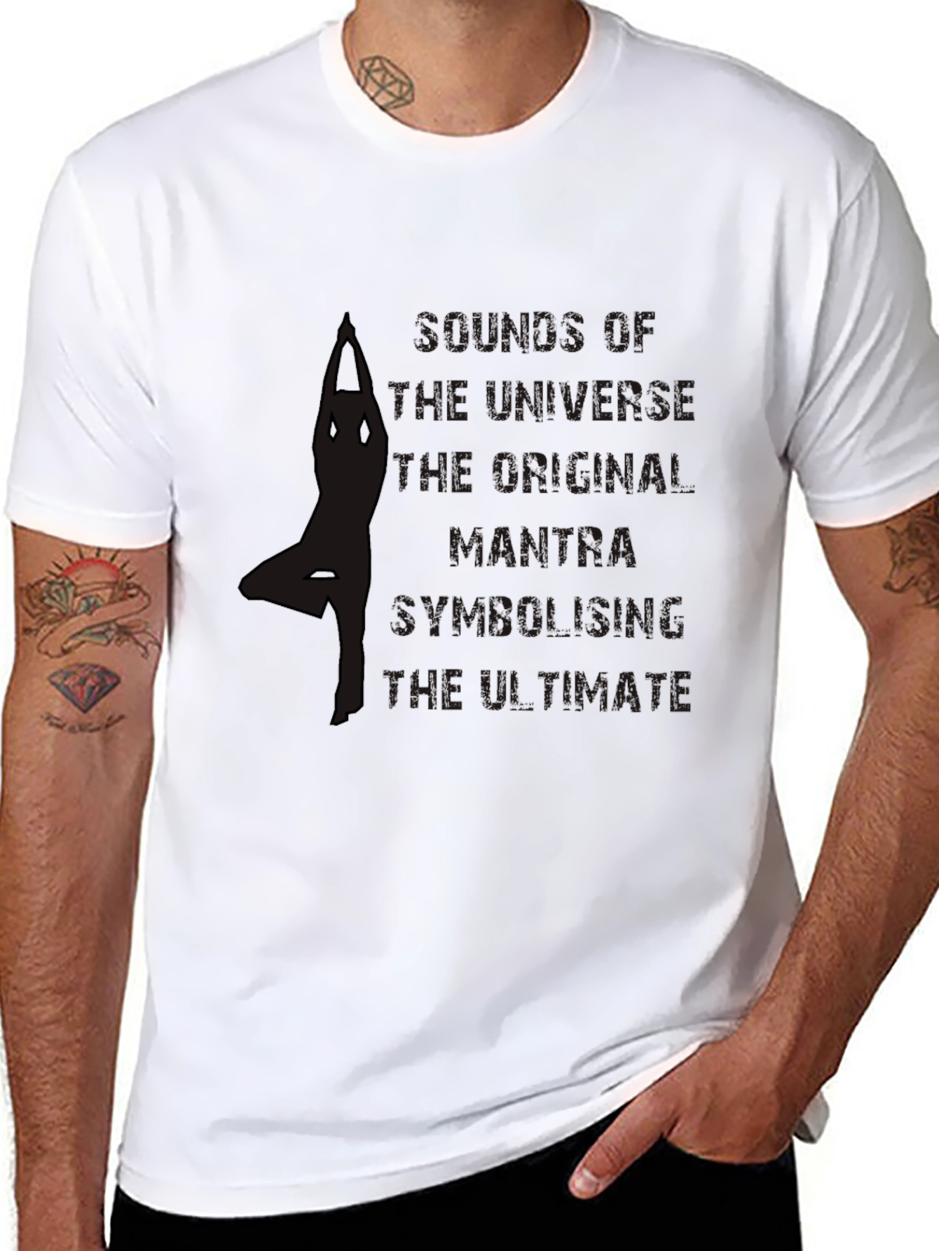Yoga Enthusiast Black T-Shirt