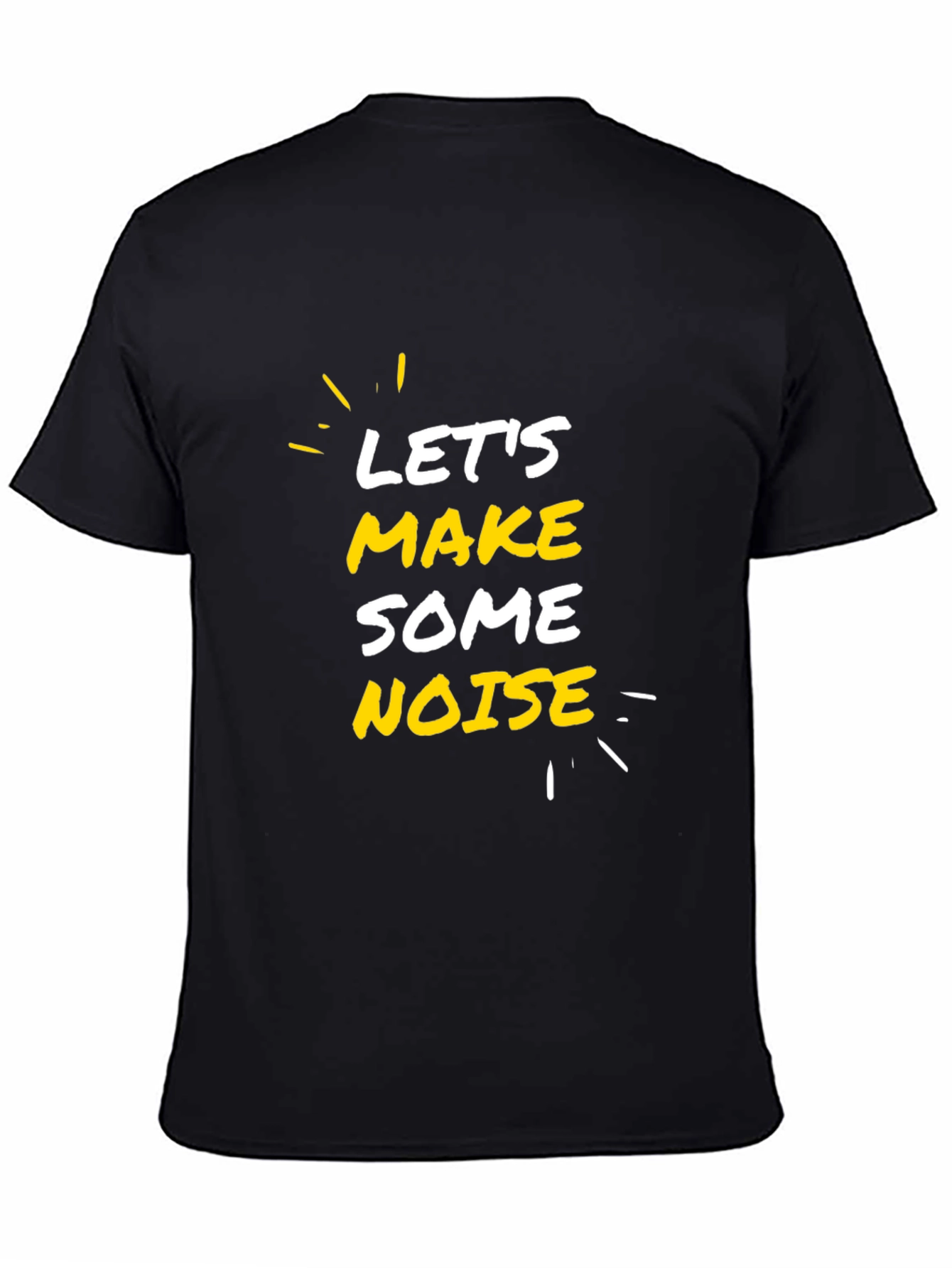 Lets Make Some Noise Graphic Tee - Black