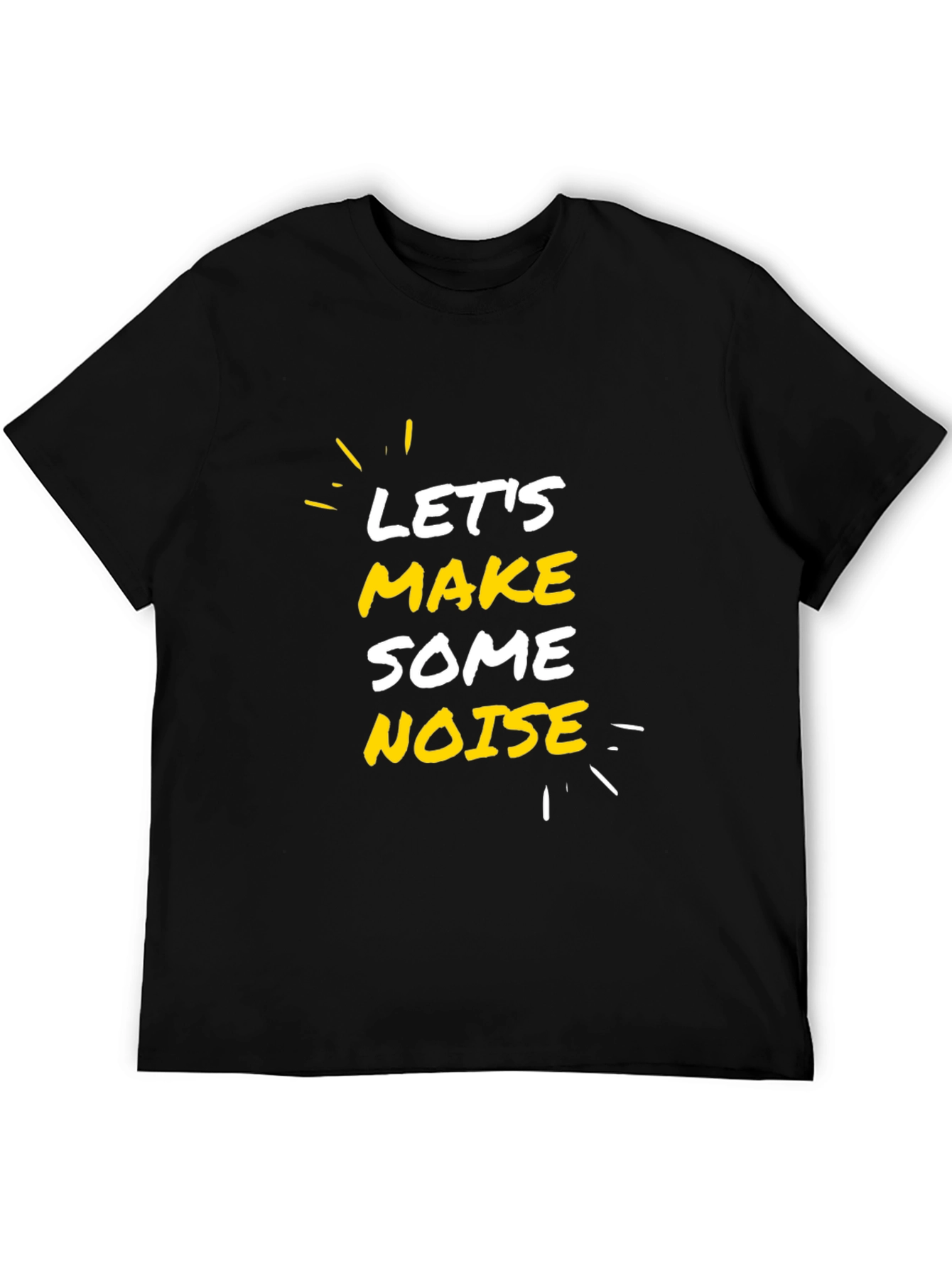 Lets Make Some Noise Graphic Tee - Black