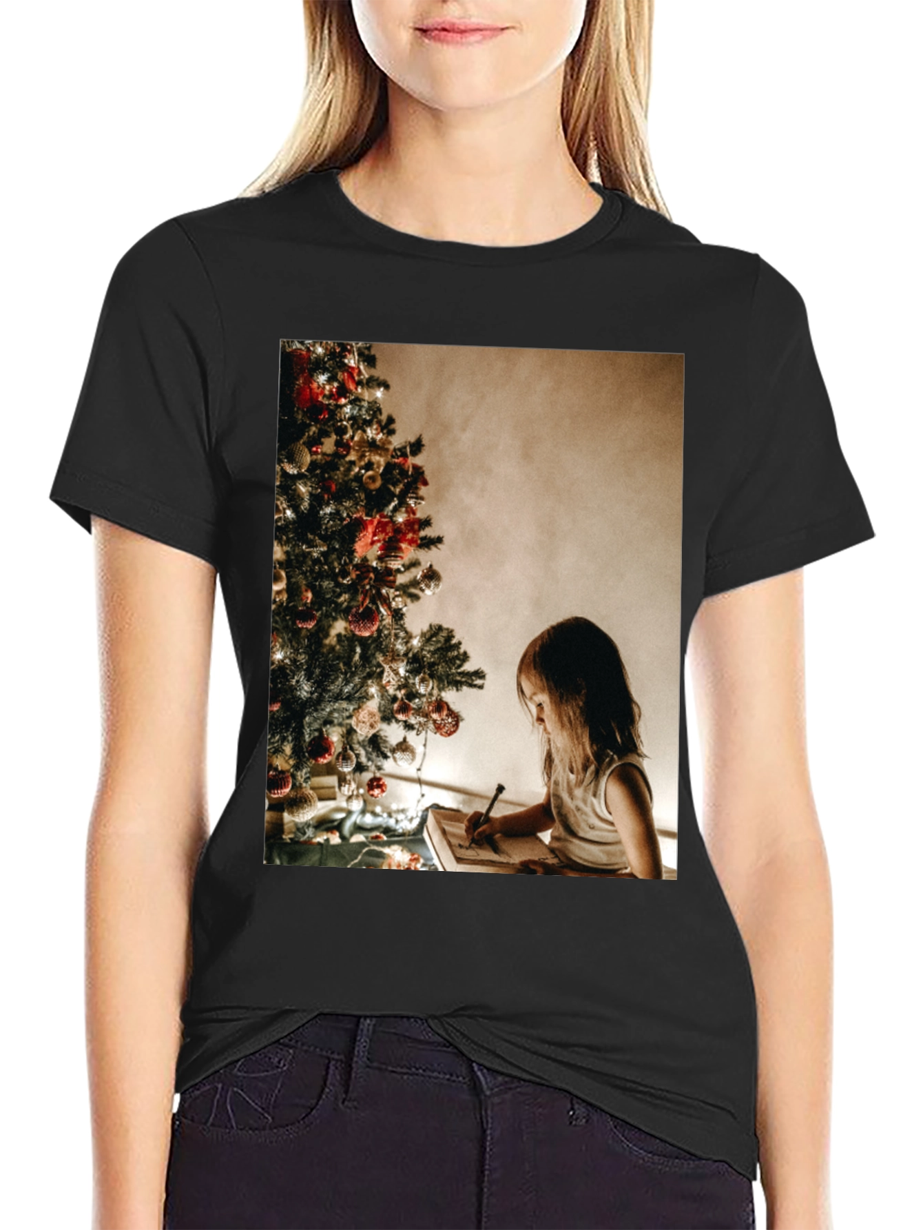 Christmas Wishlist Graphic Tee - Holiday Spirit