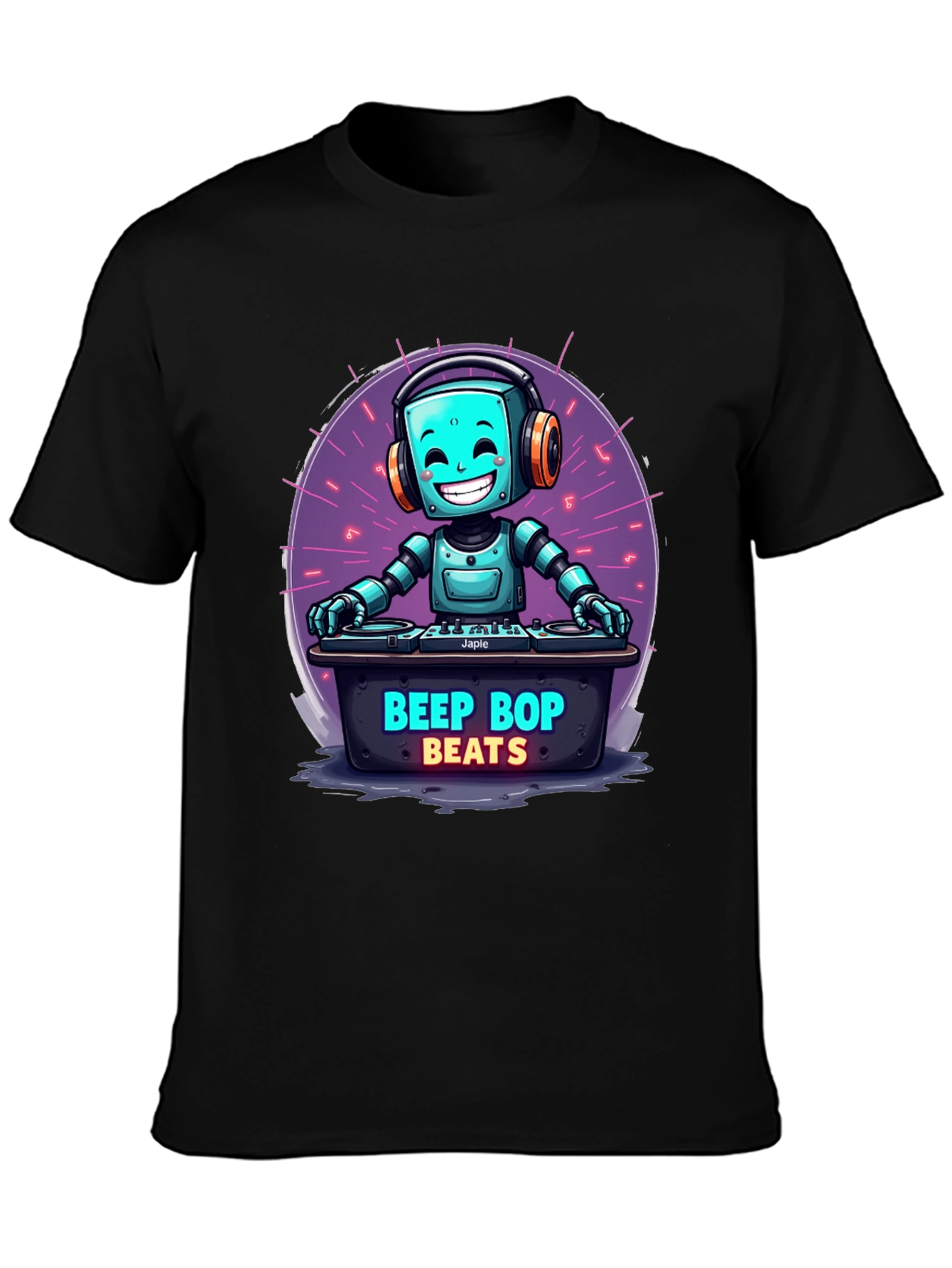 Beep Bop Beats Robot DJ T-Shirt