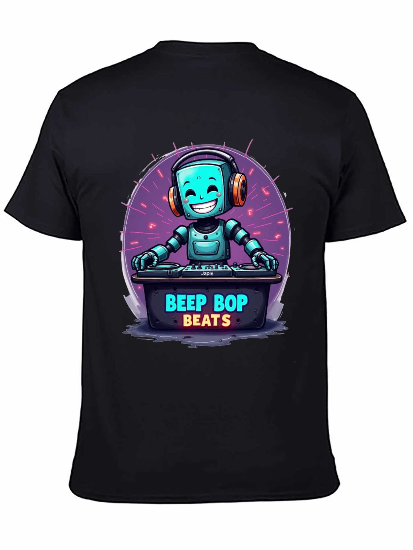 Beep Bop Beats Robot DJ T-Shirt