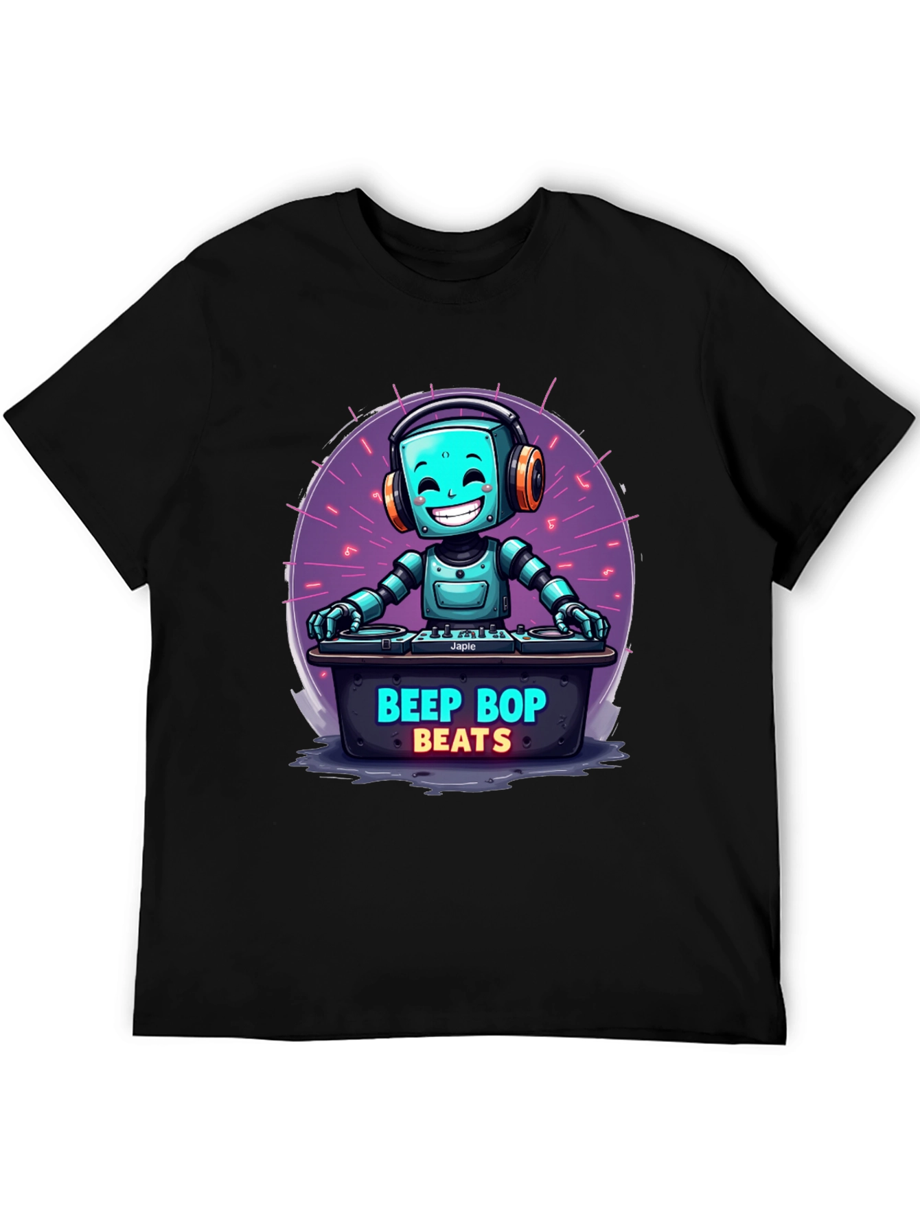 Beep Bop Beats Robot DJ T-Shirt
