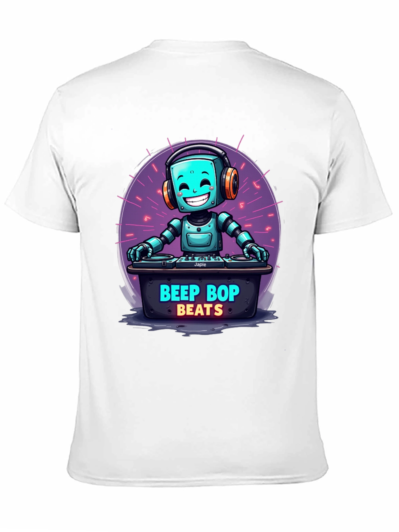 Beep Bop Beats Robot DJ T-Shirt