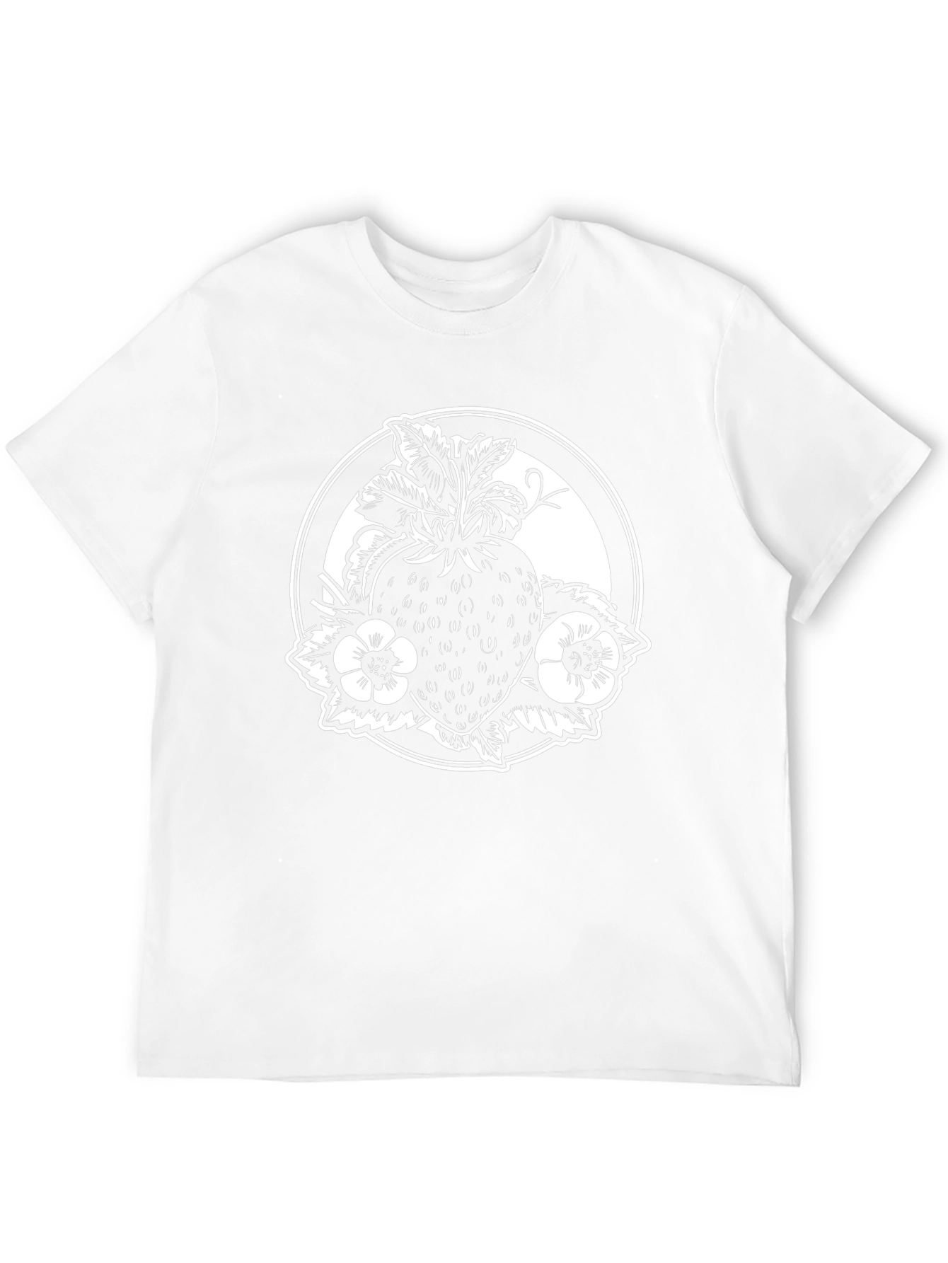 Strawberry Graphic Black T-Shirt