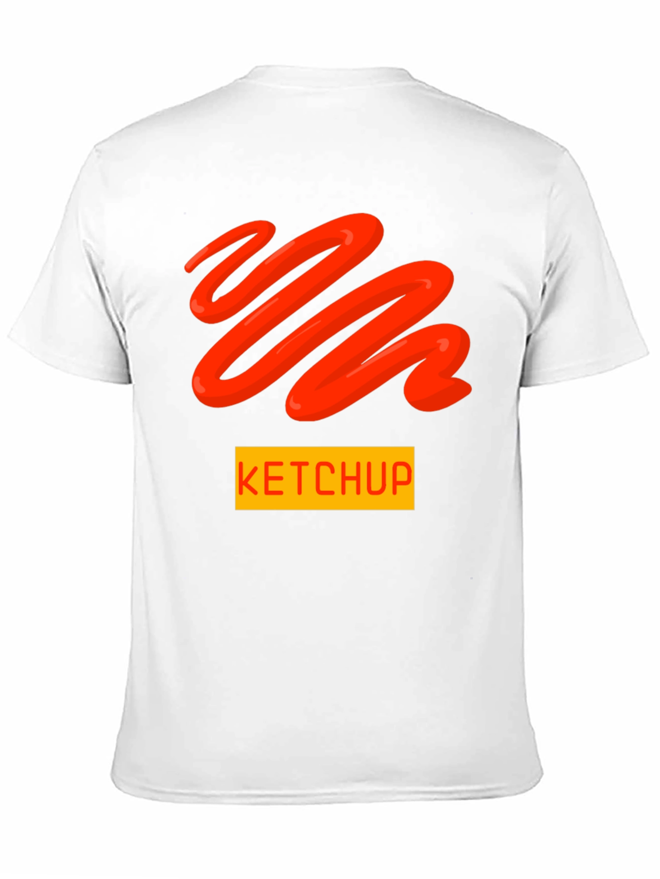 Ketchup Swirl Graphic T-Shirt - Novelty Food Tee