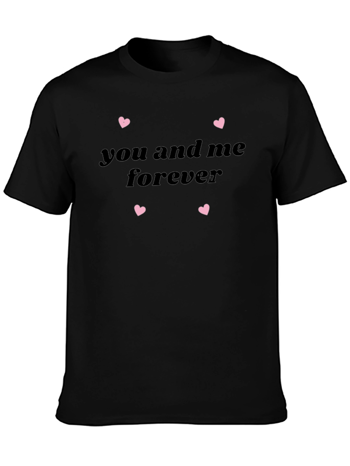 You And Me Forever Heart Print Tee
