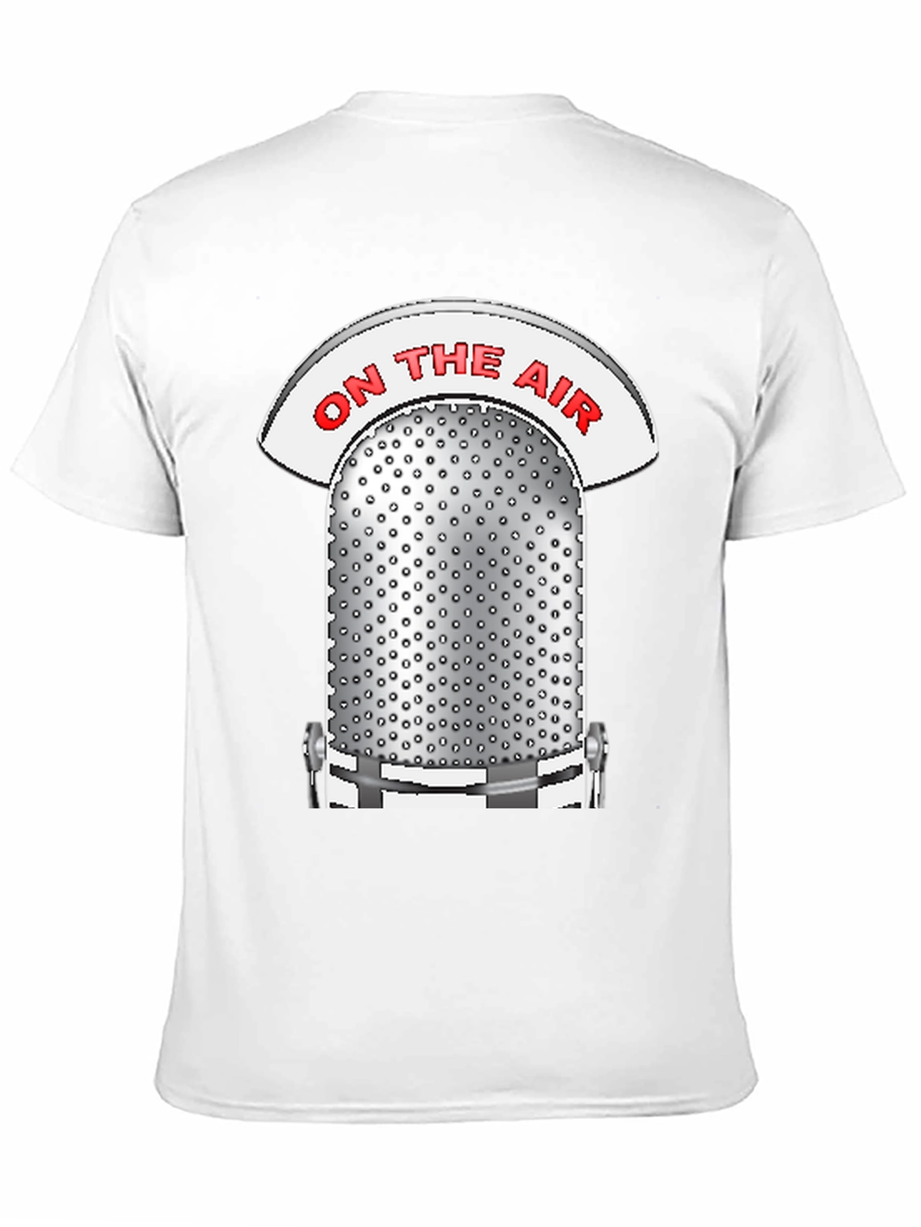 Retro On The Air Microphone Graphic T-Shirt