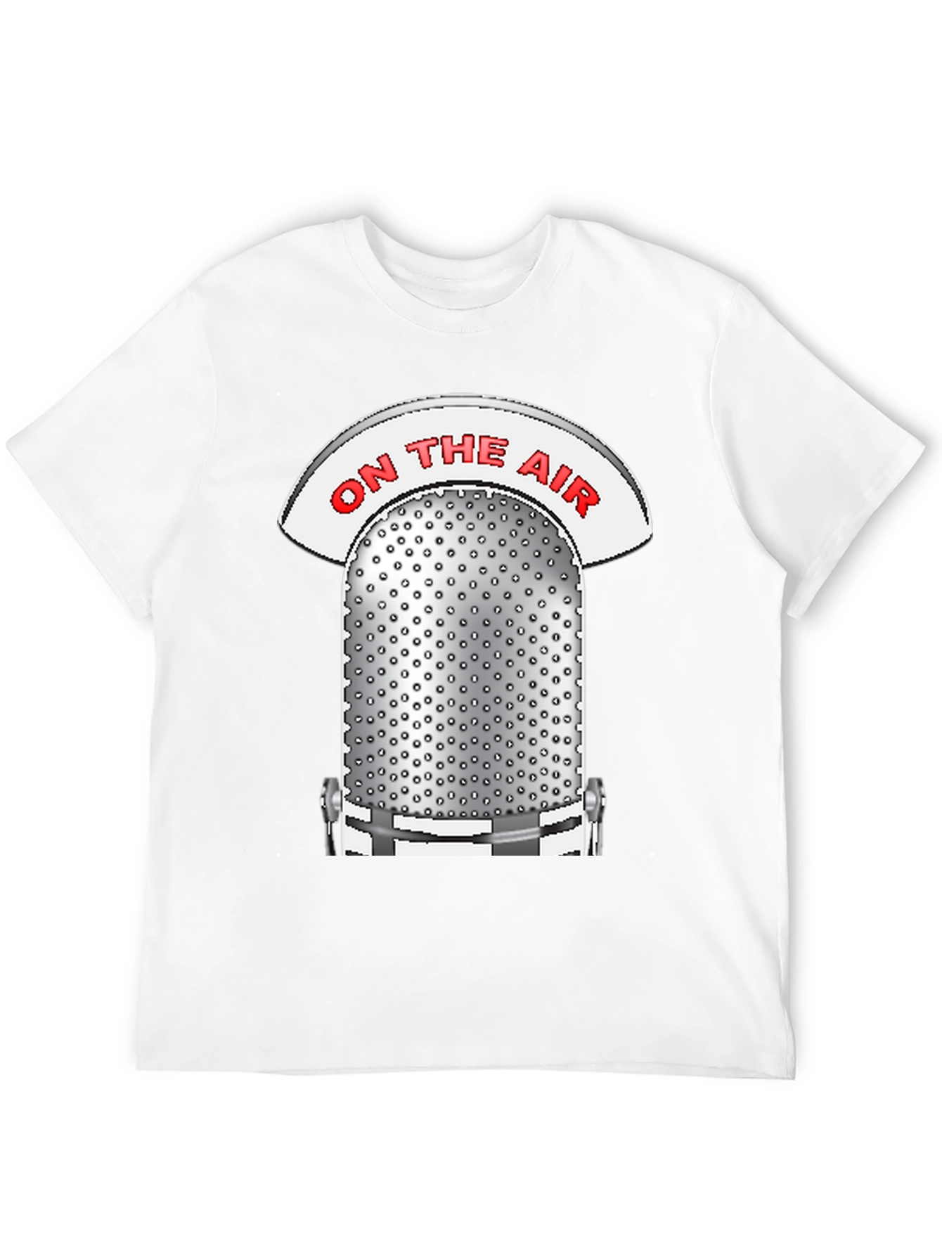 Retro On The Air Microphone Graphic T-Shirt