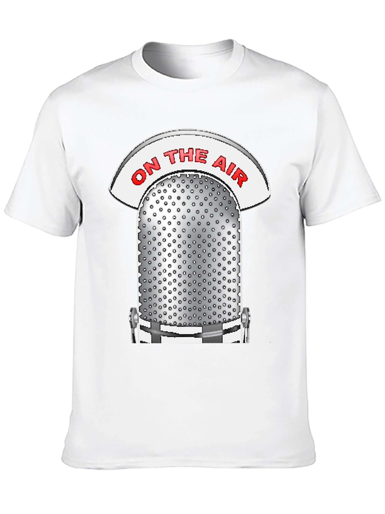 Retro On The Air Microphone Graphic T-Shirt