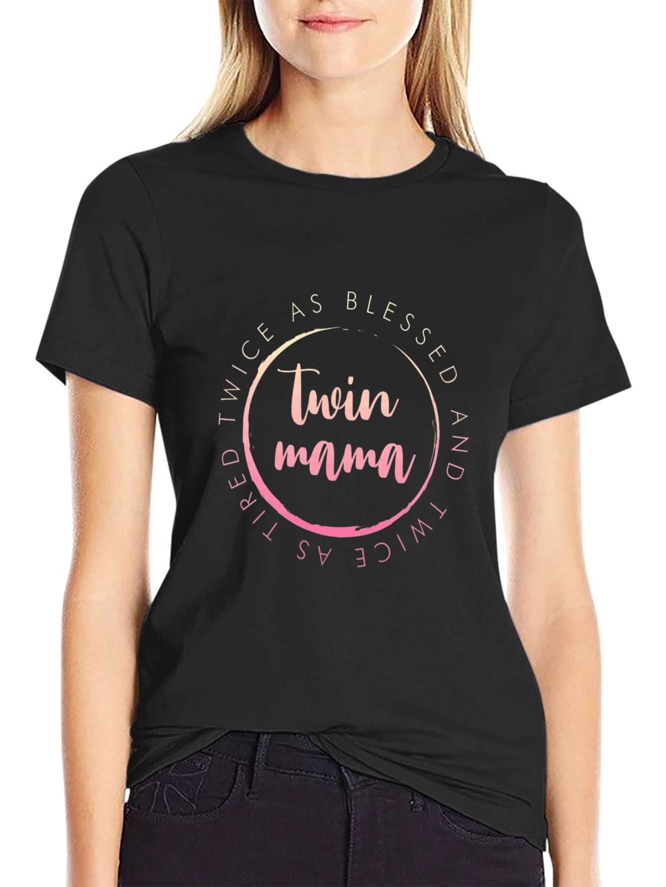 Twin Mama Blessed Graphic Tee