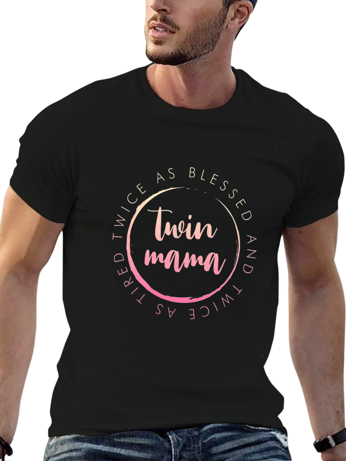 Twin Mama Blessed Graphic Tee