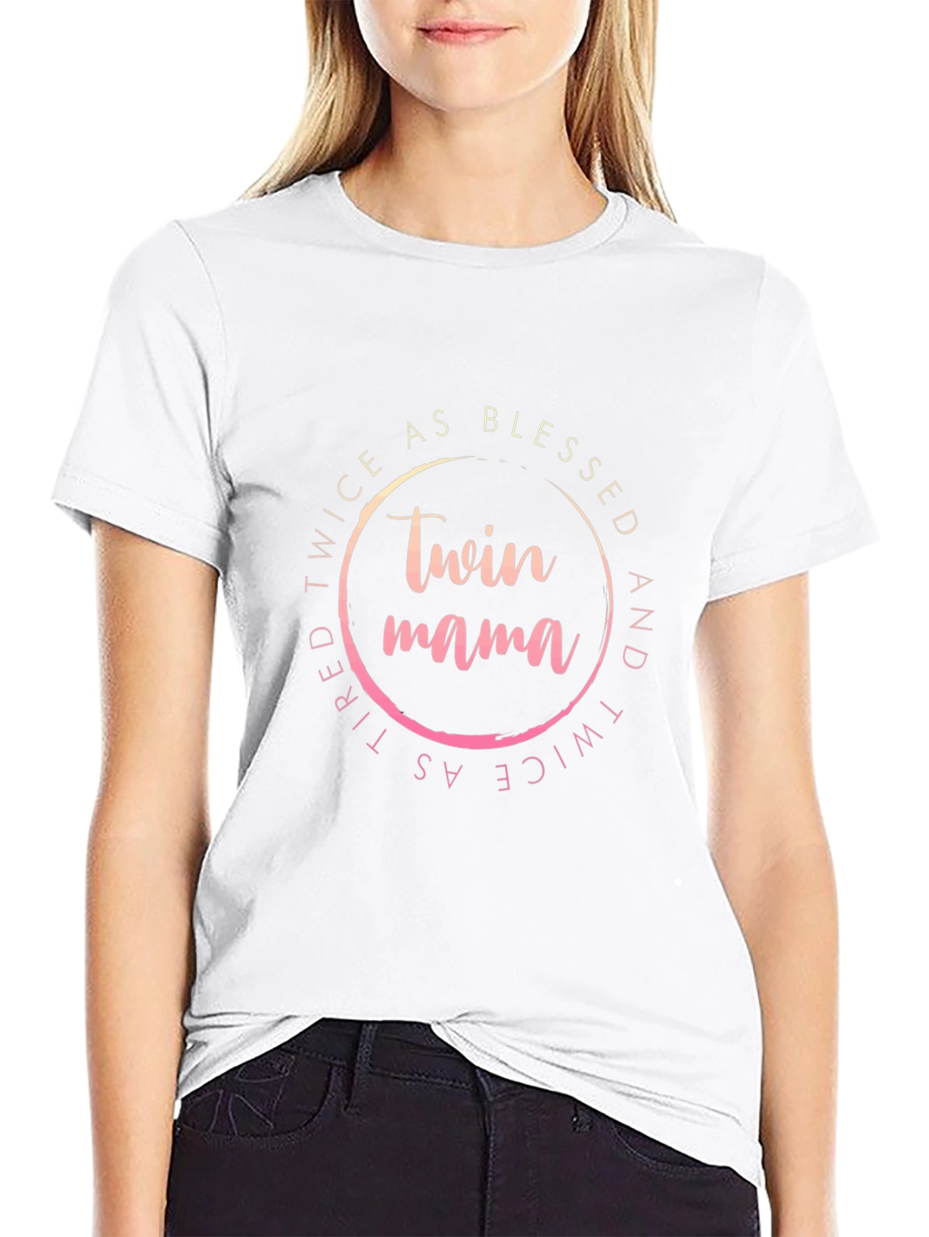 Twin Mama Blessed Graphic Tee